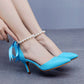 Matte Soft PU Leather Pointed Toe High Heels