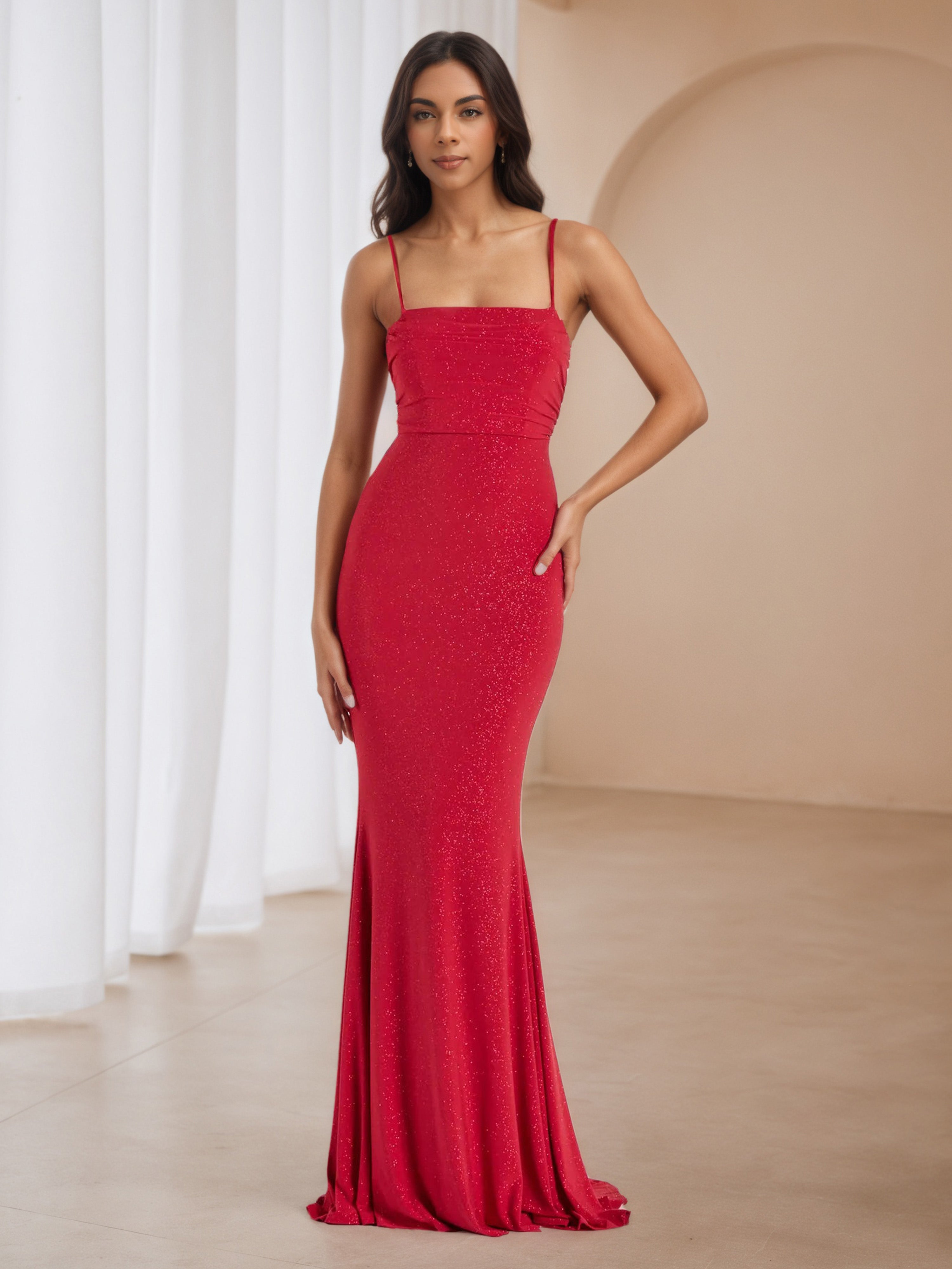 red pink wedding guest dress dresses for wedding pink Zapaka Women Pink Wedding Guest Dress with Ruffle Sleeves A Line V Neck Pleated Chiffon Long Formal Dress, Pink / US12