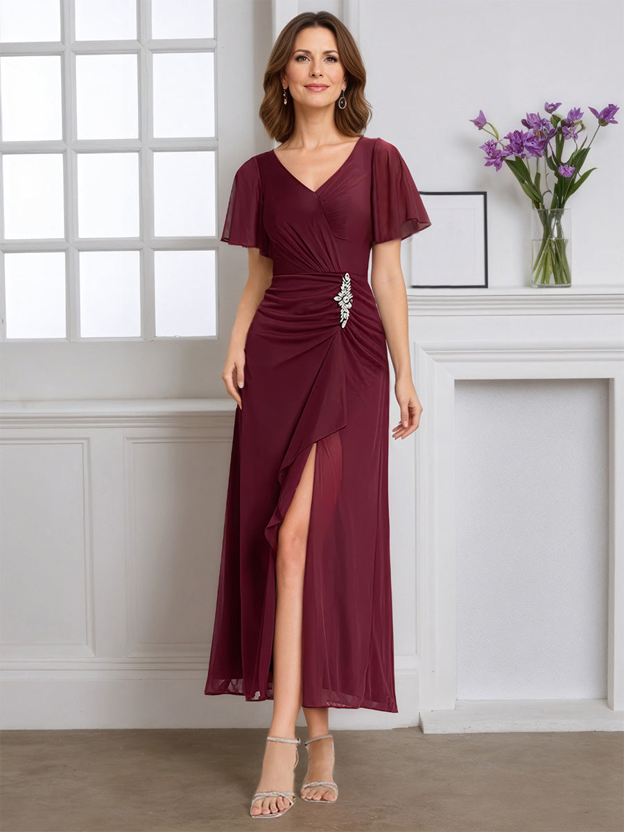 timeless burgundy satin wrap dress with waist tie detail Burgundy Maxi Dress - Satin Wrap Dress - Wrap Maxi Dress