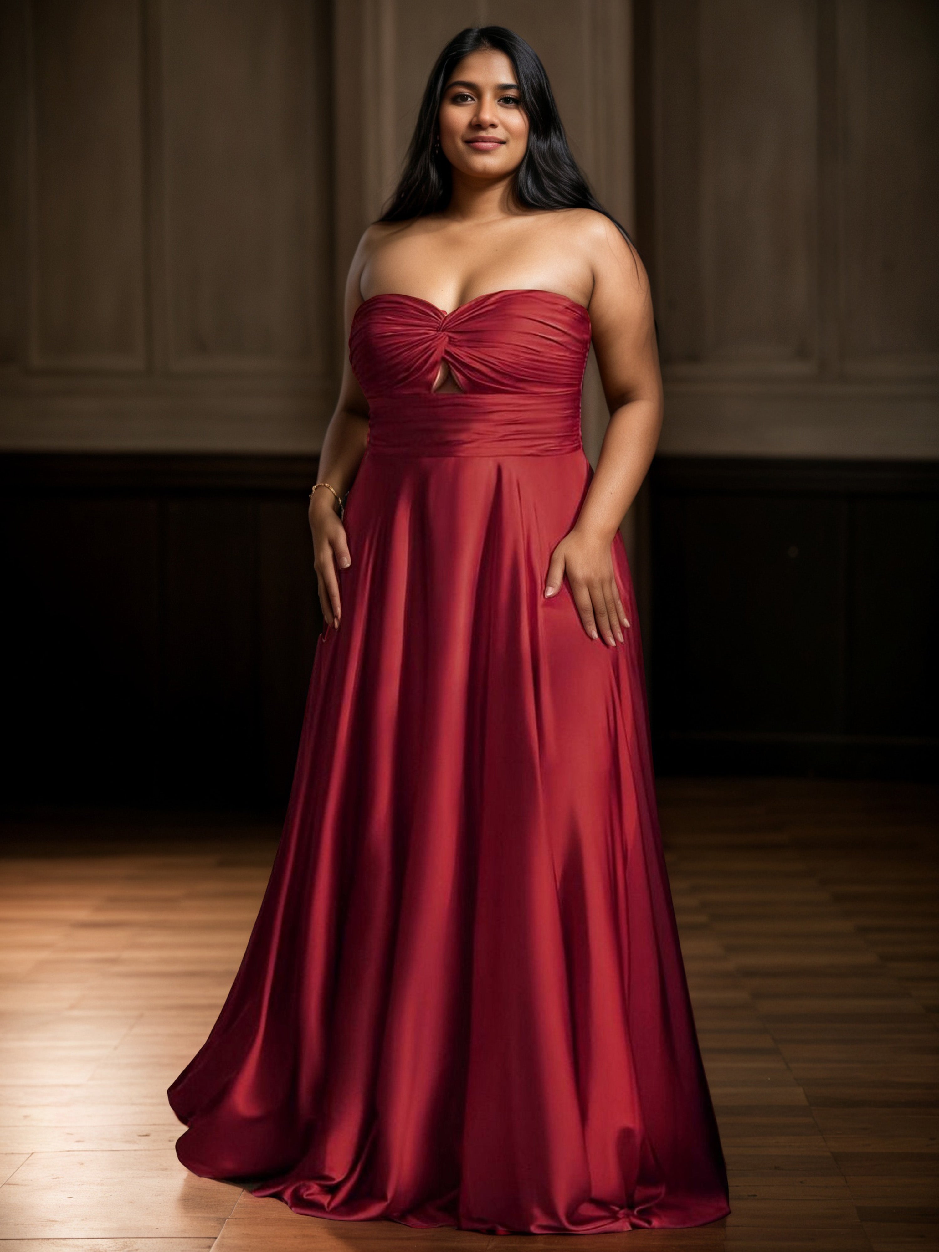 Sweetheart Burgundy Plus Sizes Floor Length Long Prom Dresses
