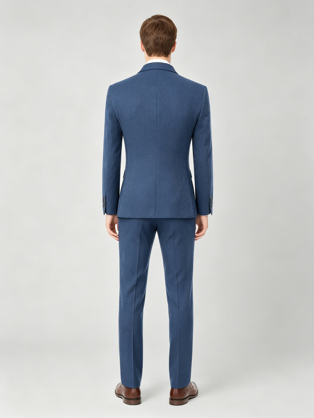 Cicinia 3 Pieces Solid Textured Suit Notch Lapel Single Breasted Jacket Vest Trousers Men's Suits
