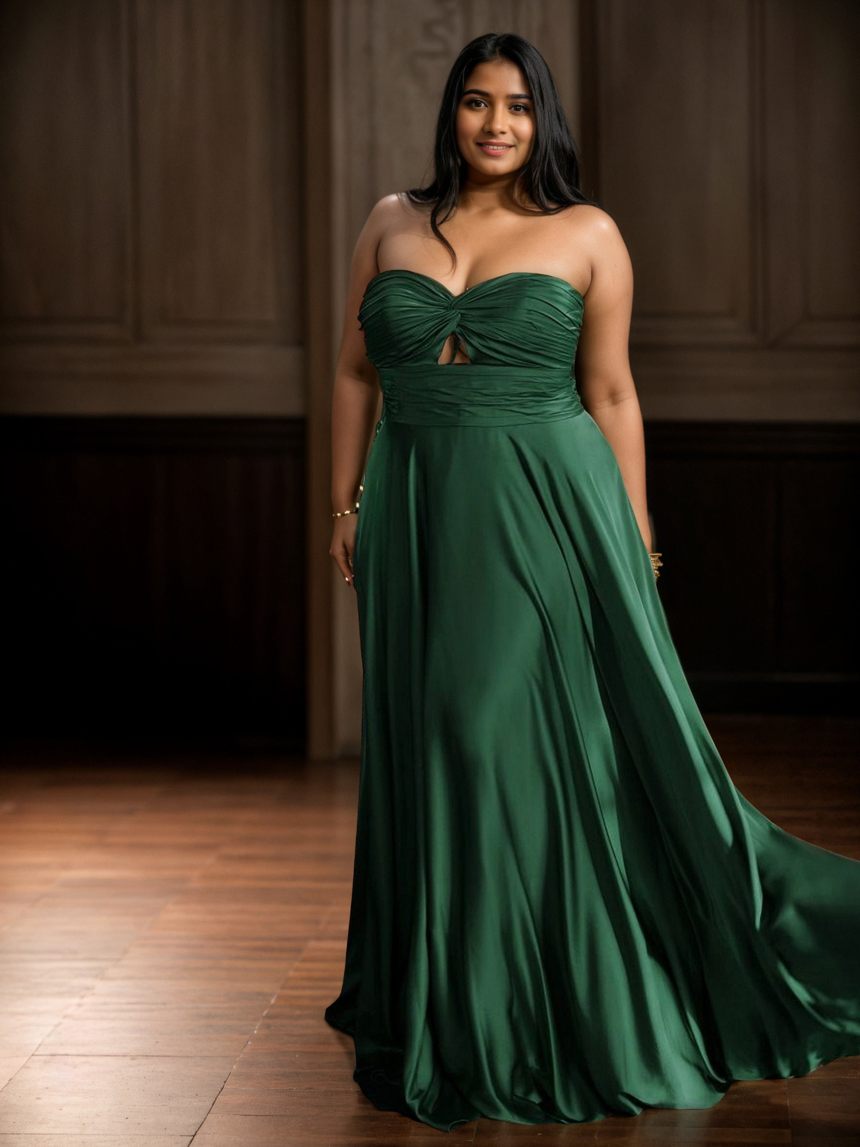 Simple Dark Green Sweetheart Long Plus Size Prom Dresses Simple Dark Green Sweetheart Long Plus Size Prom Dresses