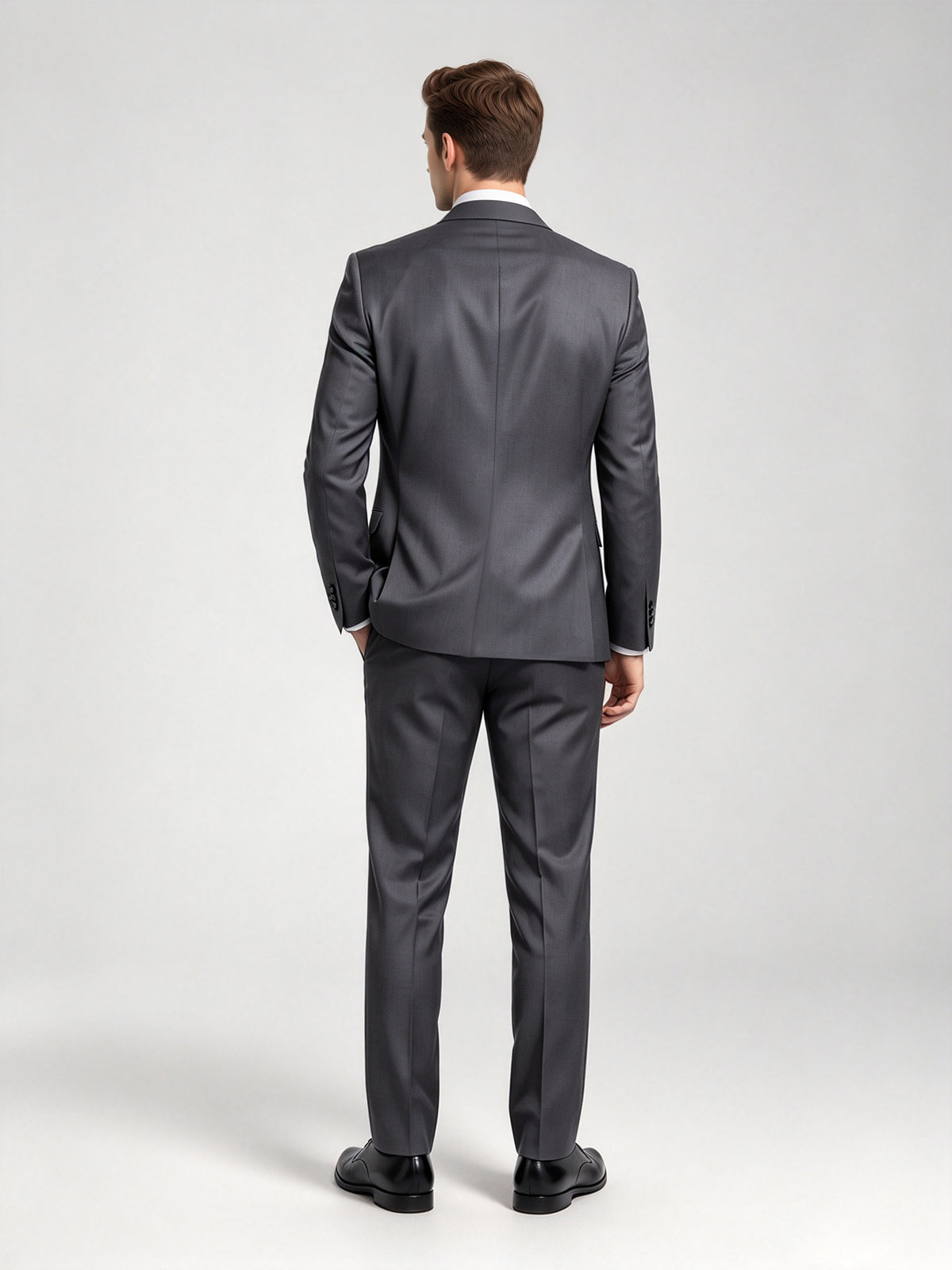 Cicinia Men's Suits Solid 3 Pieces Office Formal Suit Classic Notch Lapel Tailored Slim Suit Jacket Vest Pants
