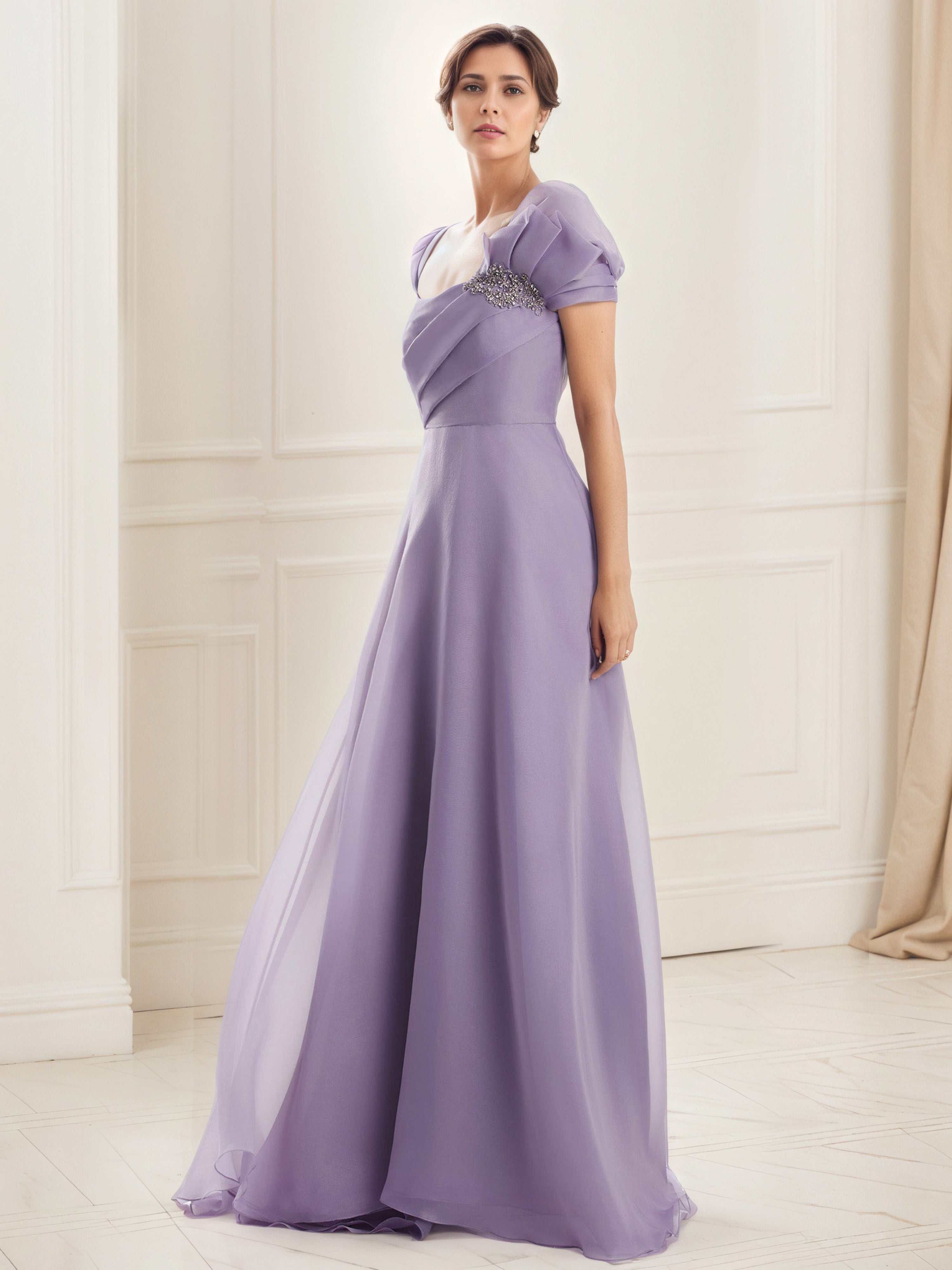 Tahiti Mother Of Bride Dresses A-Line Embellished One Shoulder Pleated Tahiti Mother Of Bride Dresses A-Line Embellished One Shoulder Pleated