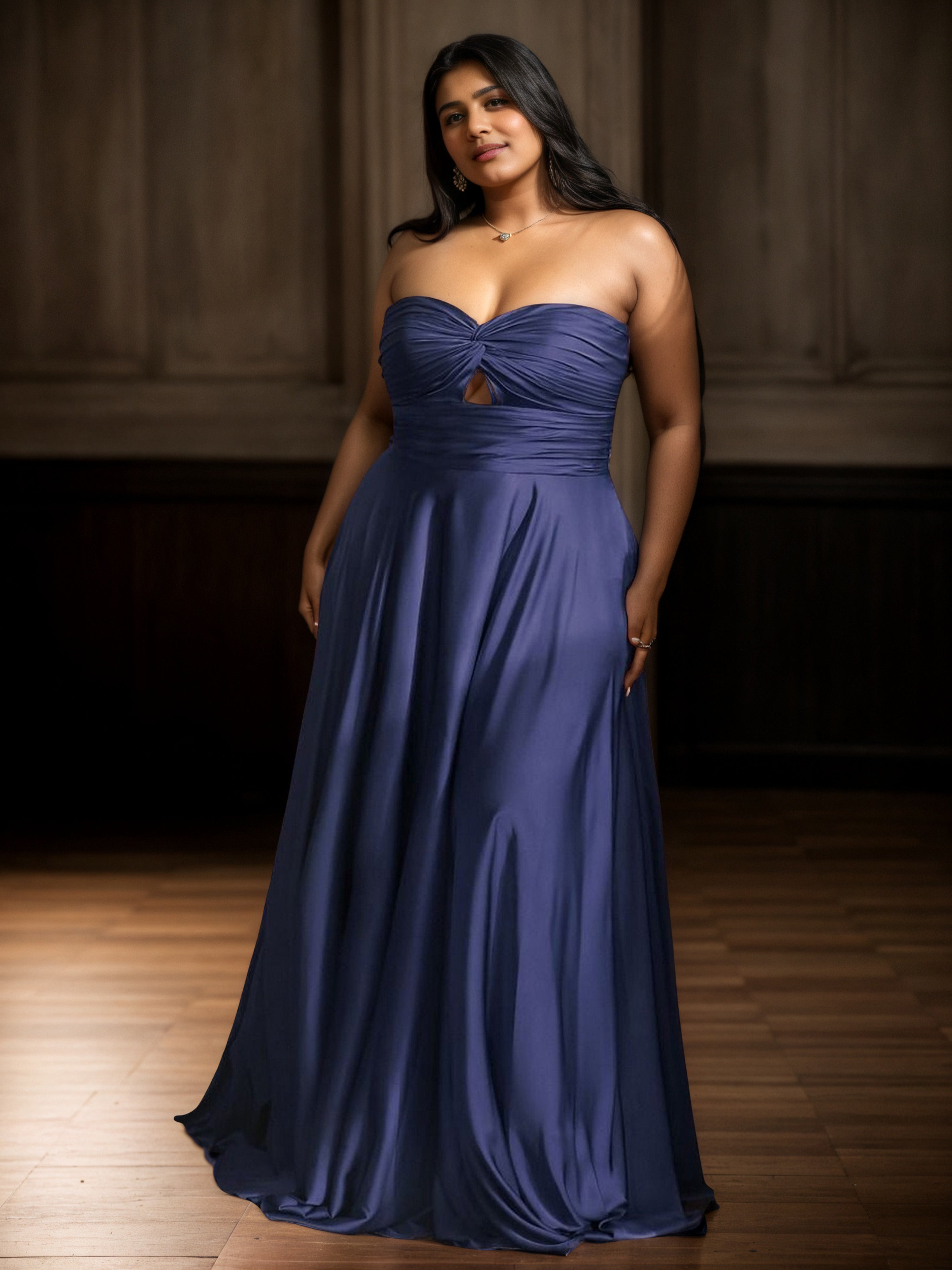 Navy Blue Floor Length Sweetheart Long Plus Size Prom Dresses Navy Blue Floor Length Sweetheart Long Plus Size Prom Dresses