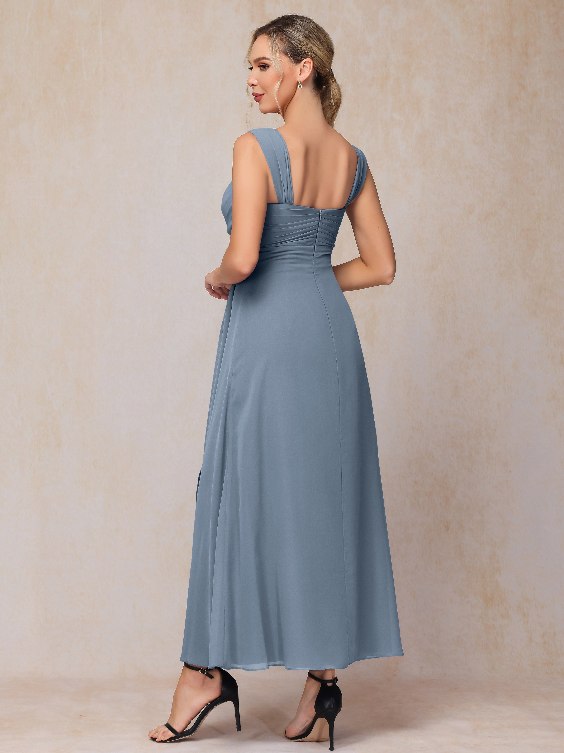 2 Pieces Ankle Length Chiffon Mother Of The Groom Dress