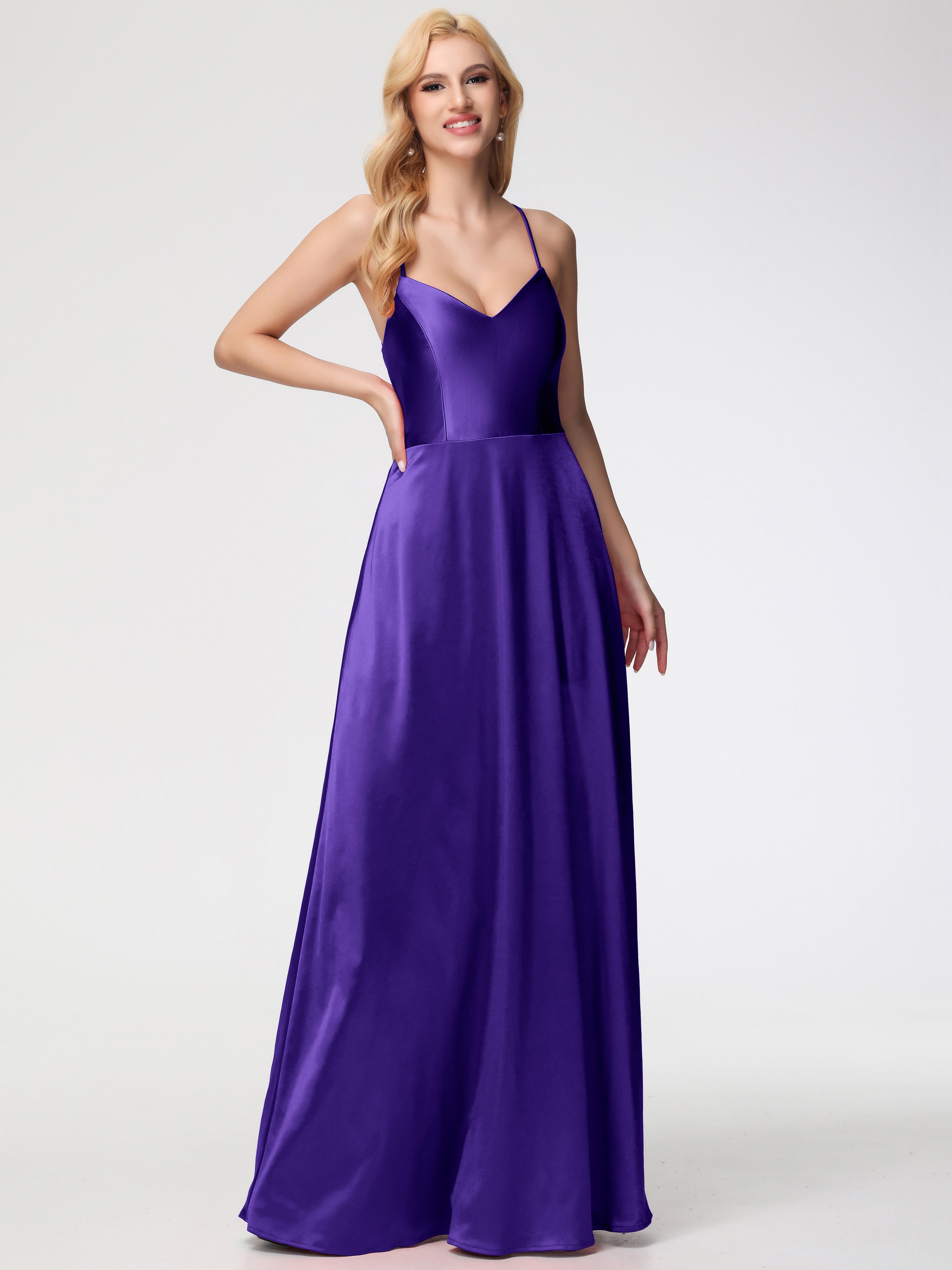 Regency Formal Dresses A Line Spaghetti Straps V-Neck Floor Length Str Regency Formal Dresses A Line Spaghetti Straps V-Neck Floor Length Str