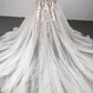 Spaghetti Straps Tulle With Lace Mermaid  Wedding Dress With  Train C0029