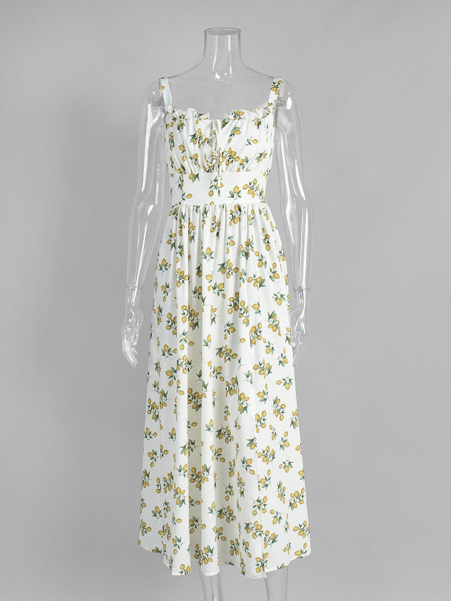 Straps Square Neck Ivory Wedding Guest Dresses