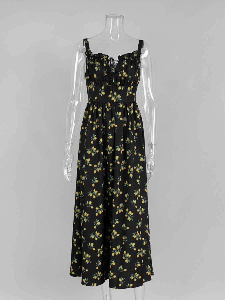 Straps Square Neck Black Wedding Guest Dresses