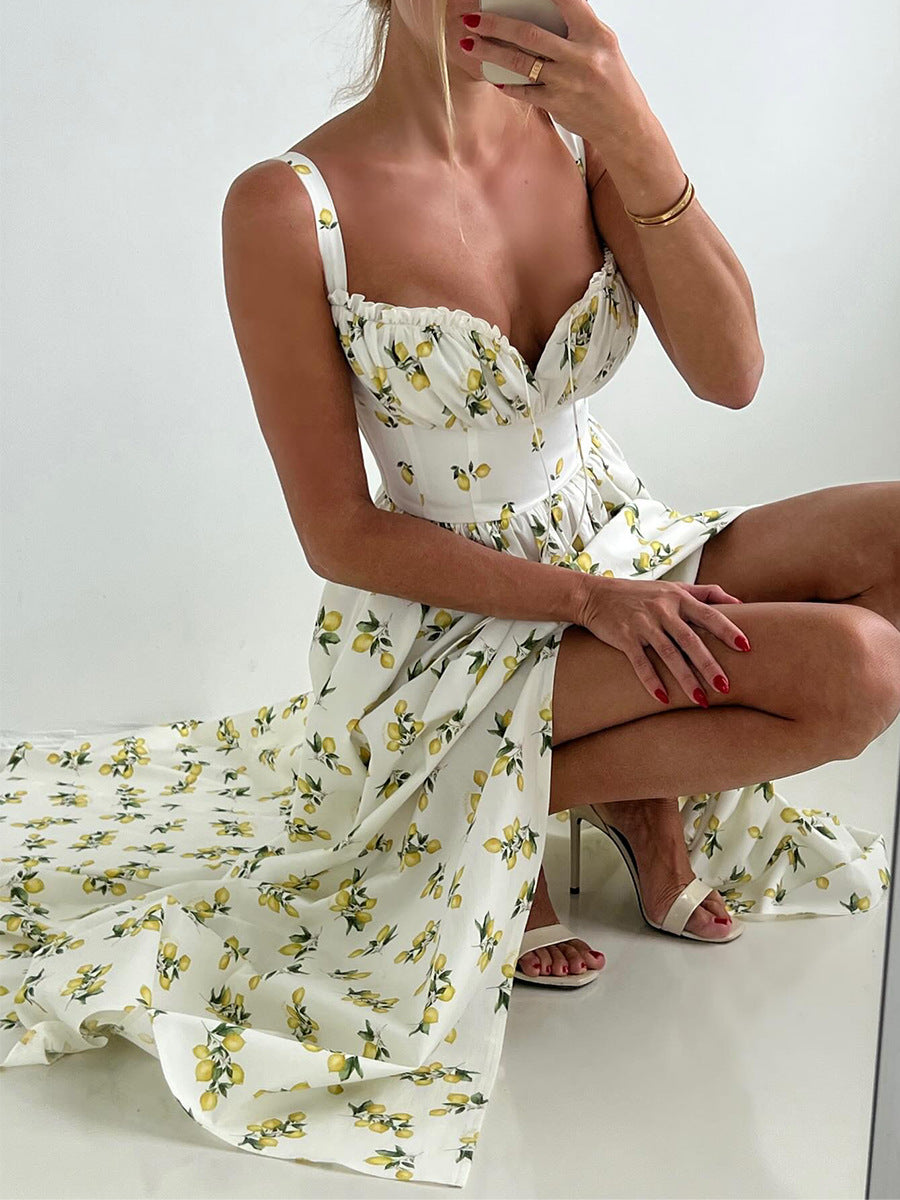 Straps Square Neck Ivory Wedding Guest Dresses