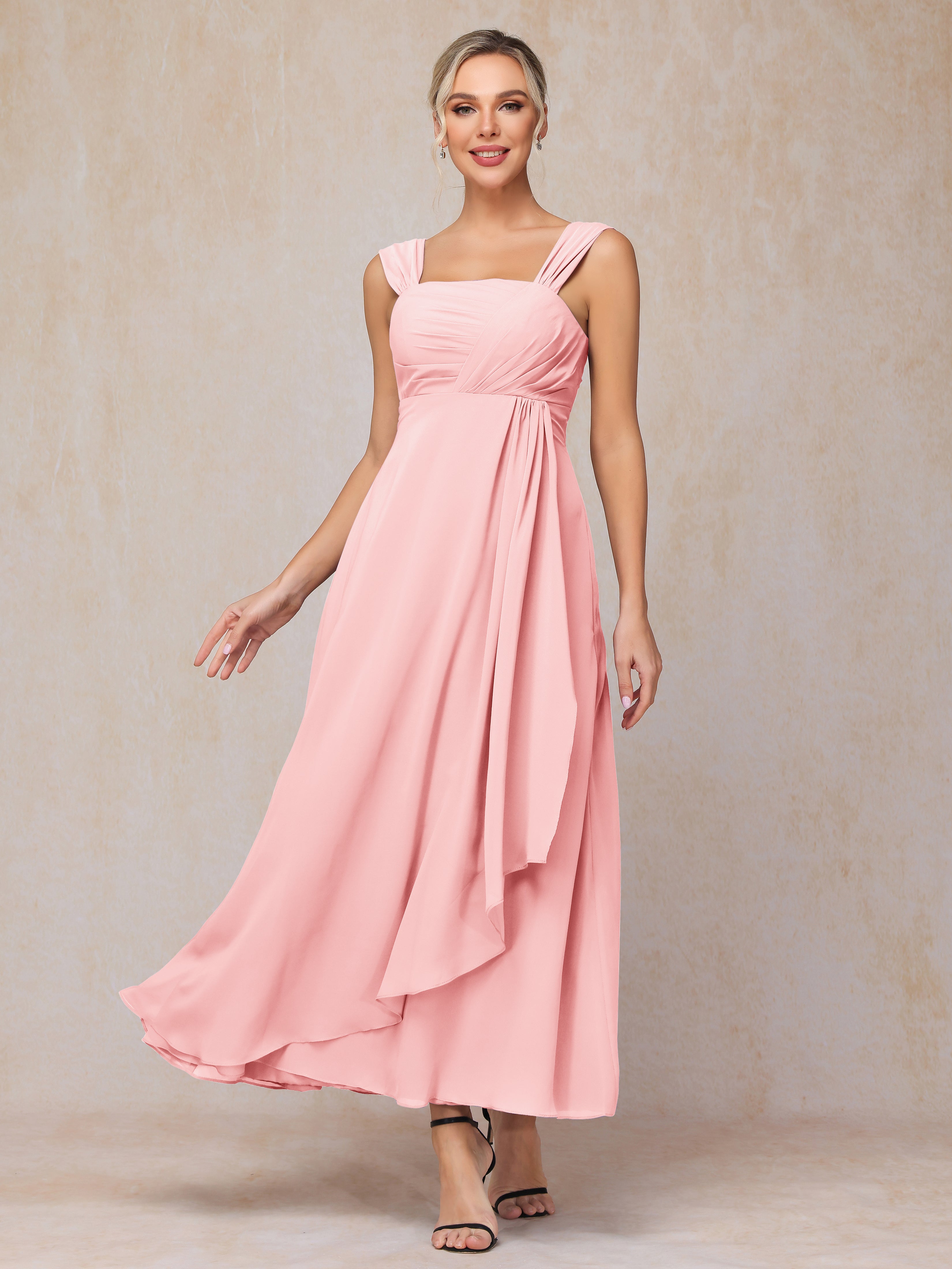 2 Pieces Ankle Length Chiffon Mother Of The Groom Dress
