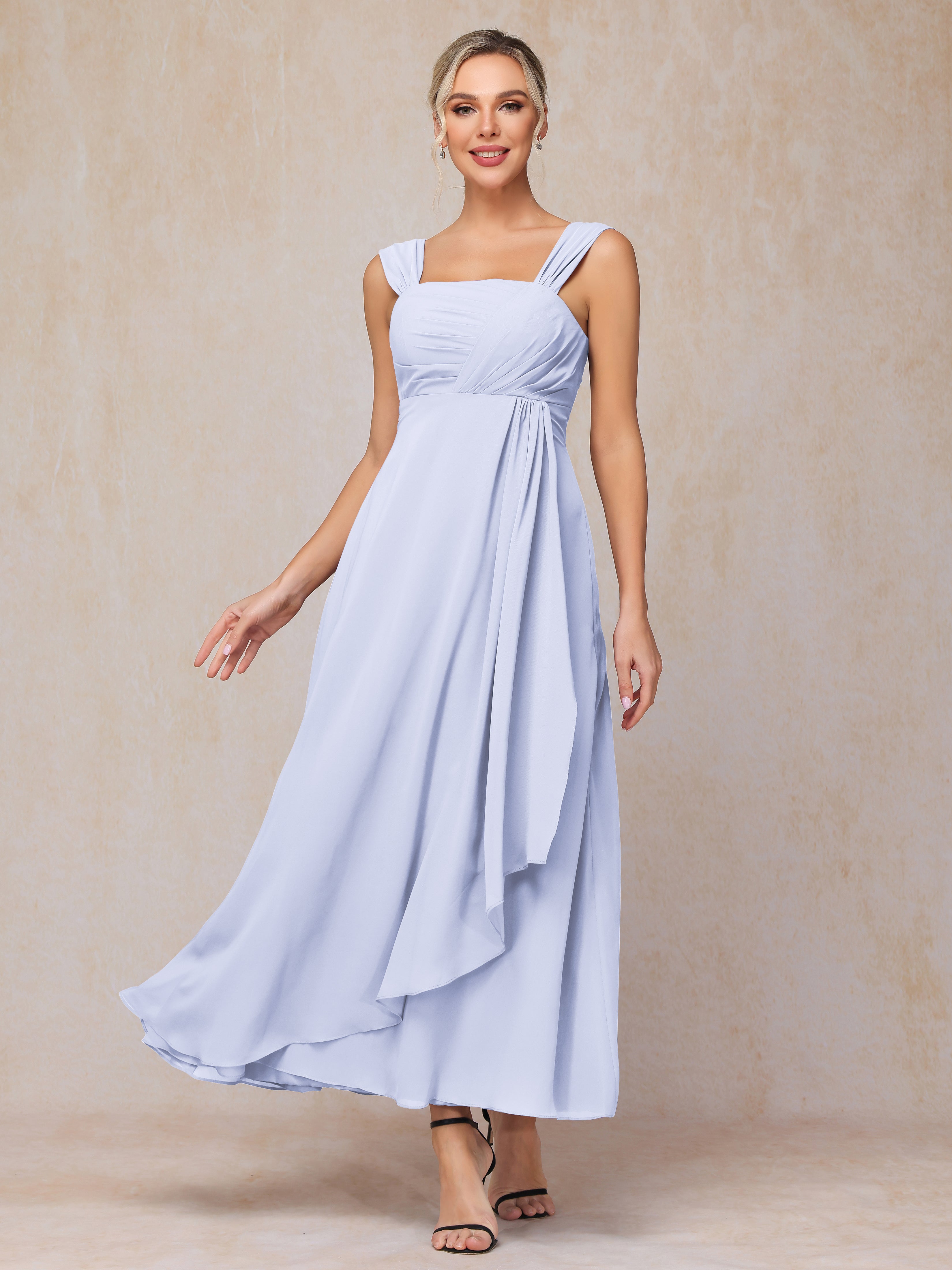 2 Pieces Ankle Length Chiffon Mother Of The Groom Dress