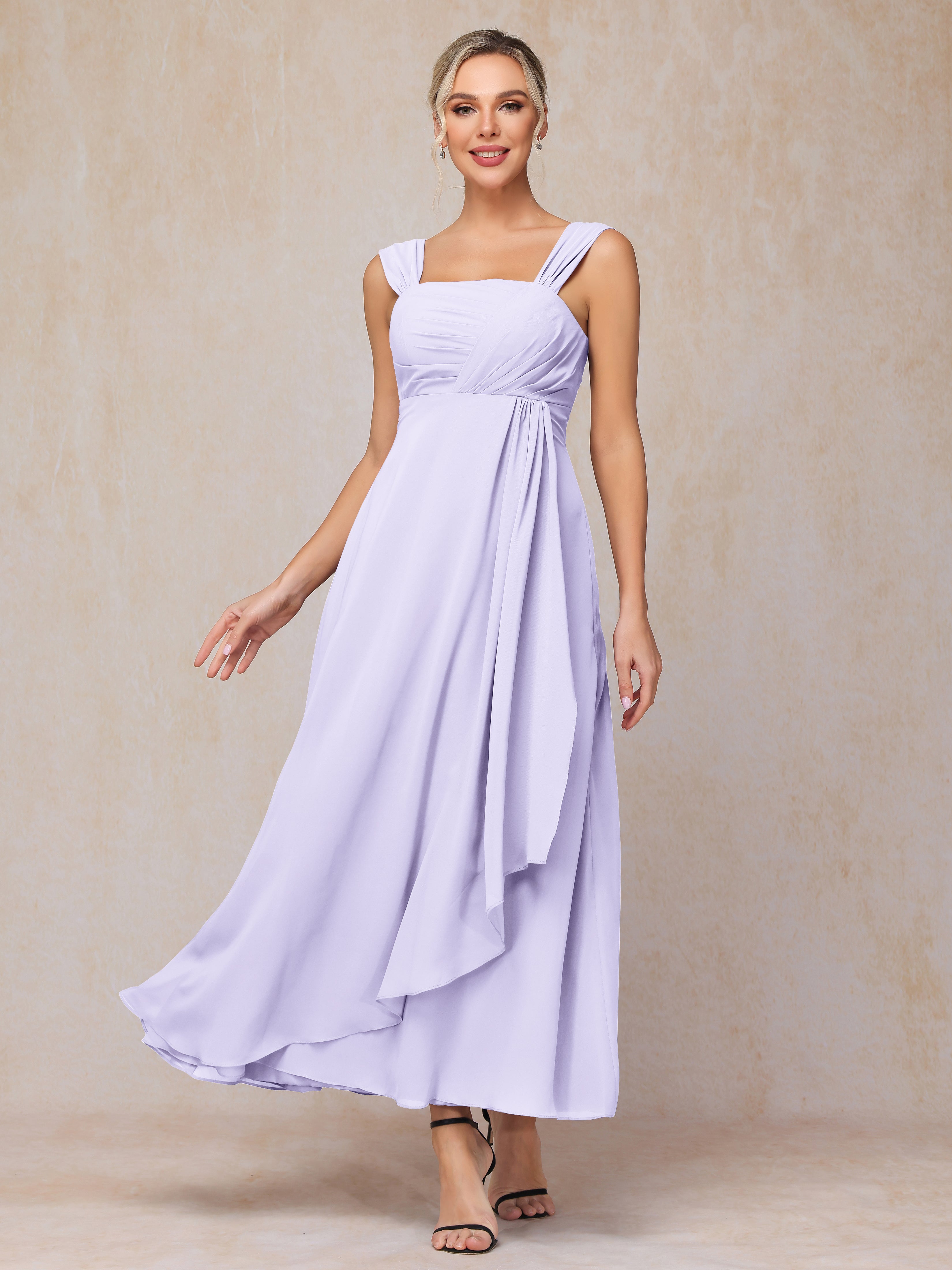 2 Pieces Ankle Length Chiffon Mother Of The Groom Dress