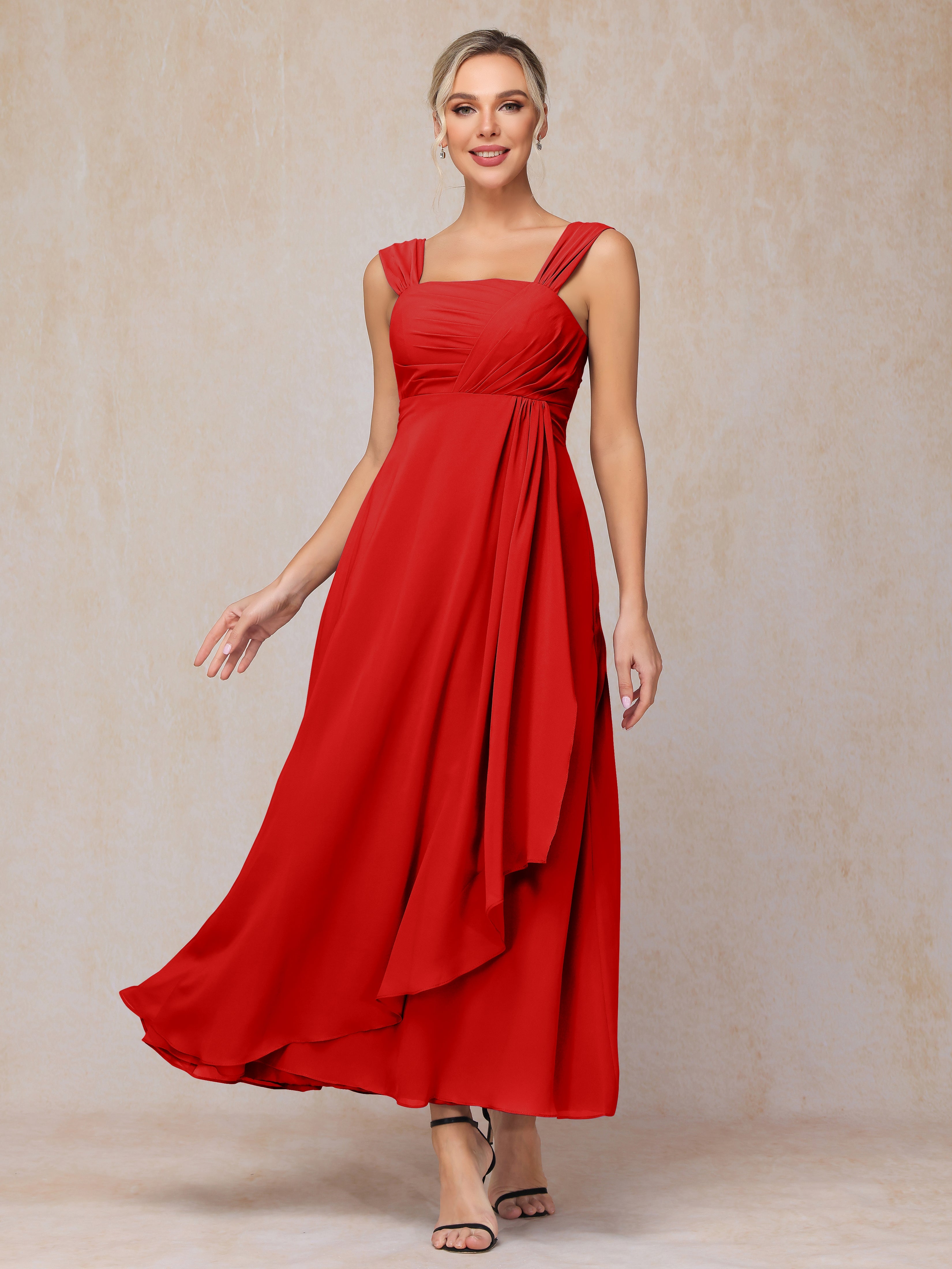 2 Pieces Ankle Length Chiffon Mother Of The Groom Dress