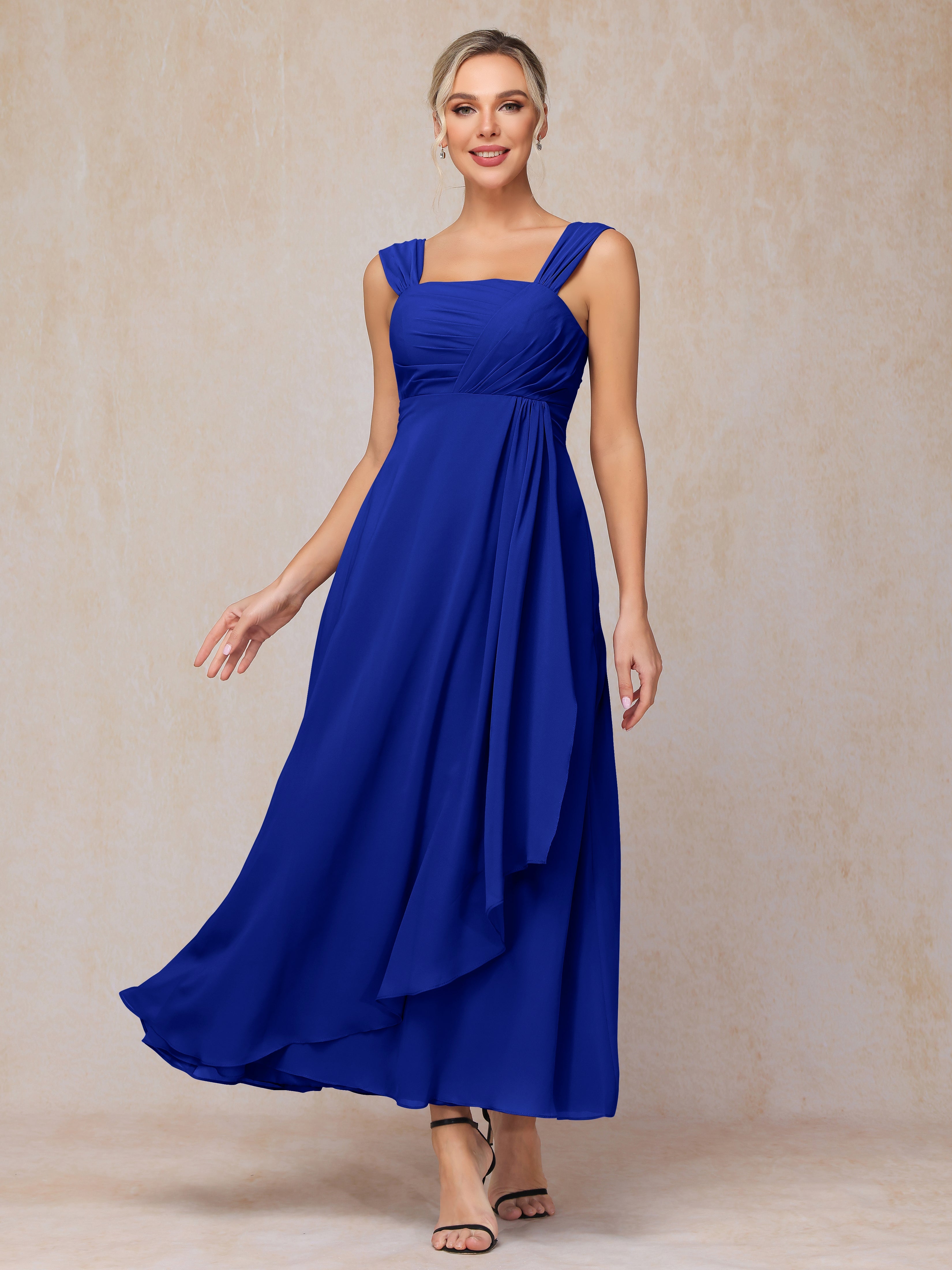2 Pieces Ankle Length Chiffon Mother Of The Groom Dress