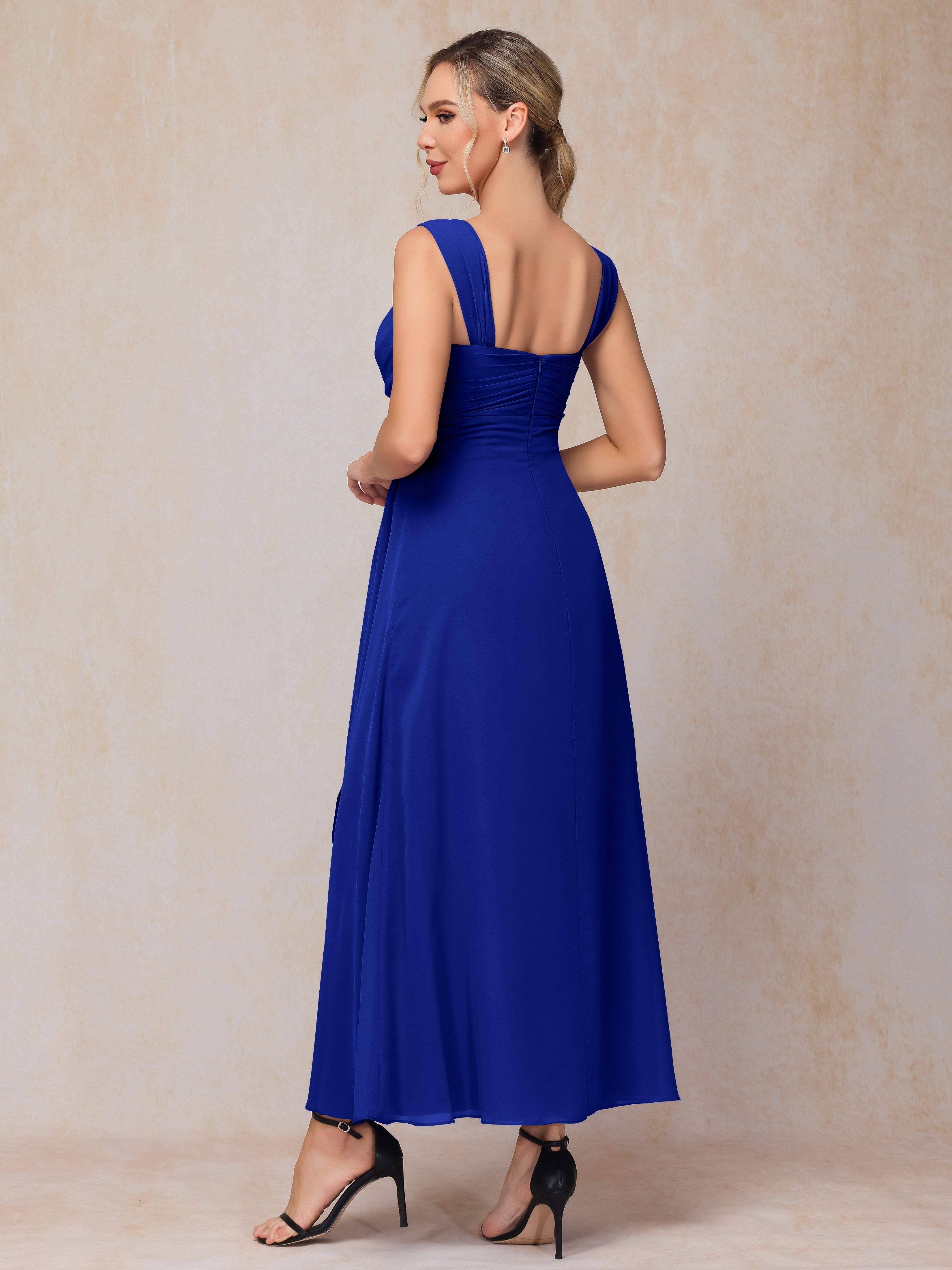 2 Pieces Ankle Length Chiffon Mother Of The Groom Dress