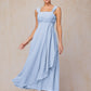 2 Pieces Ankle Length Chiffon Mother Of The Bride Dress