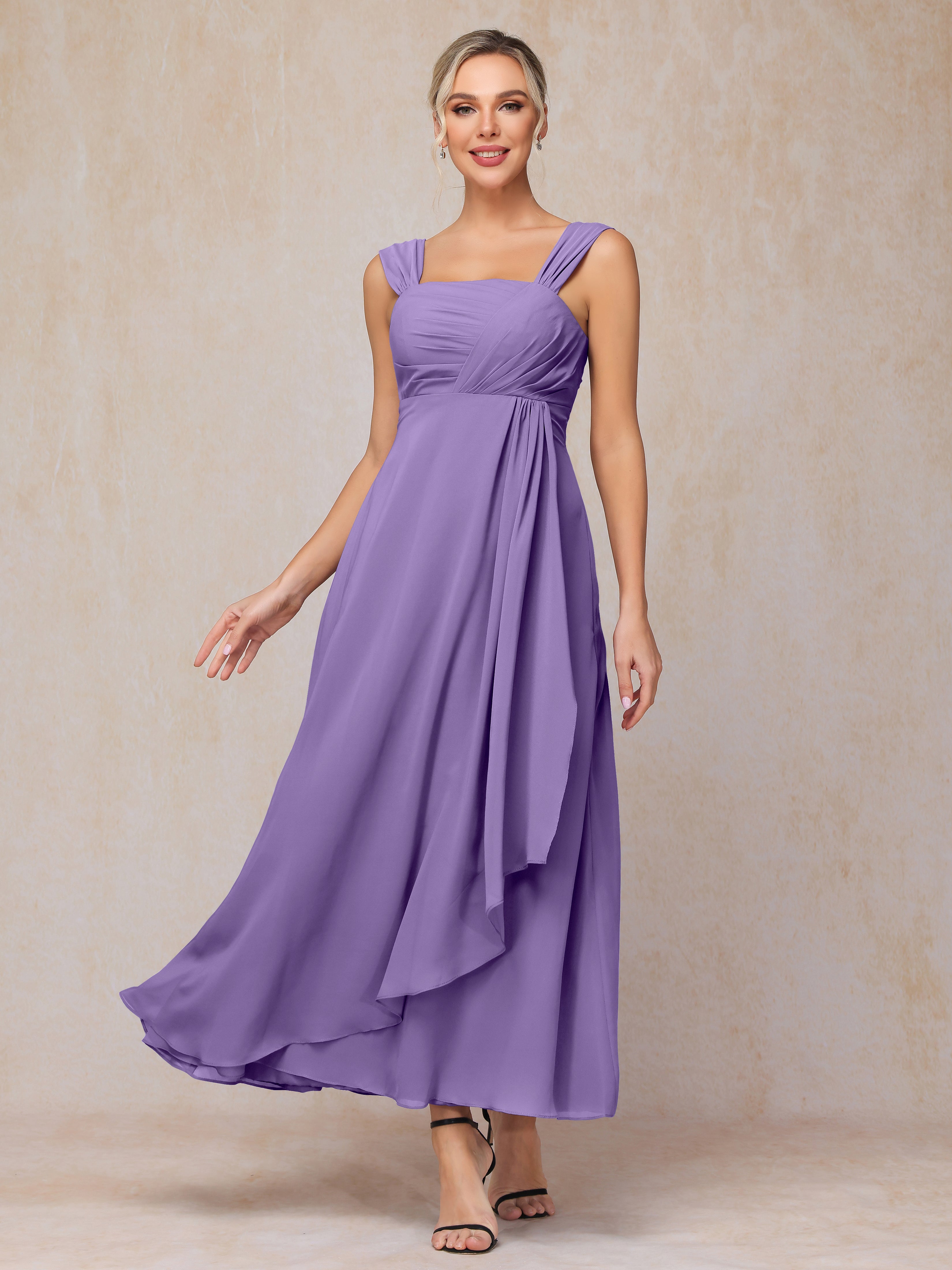 2 Pieces Ankle Length Chiffon Mother Of The Groom Dress