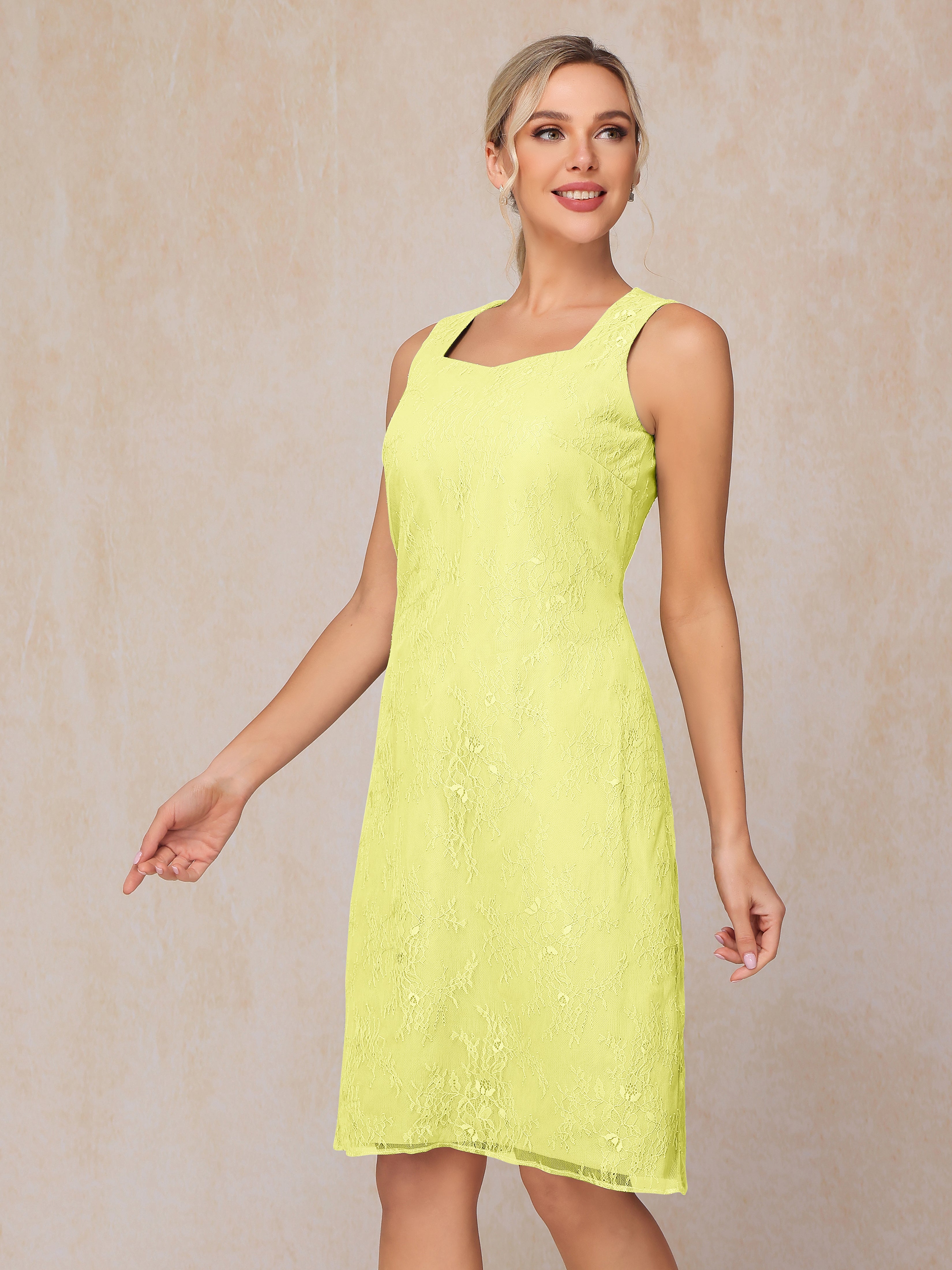 2 Pieces Knee Length Chiffon Lace Mother Of The Groom Dress