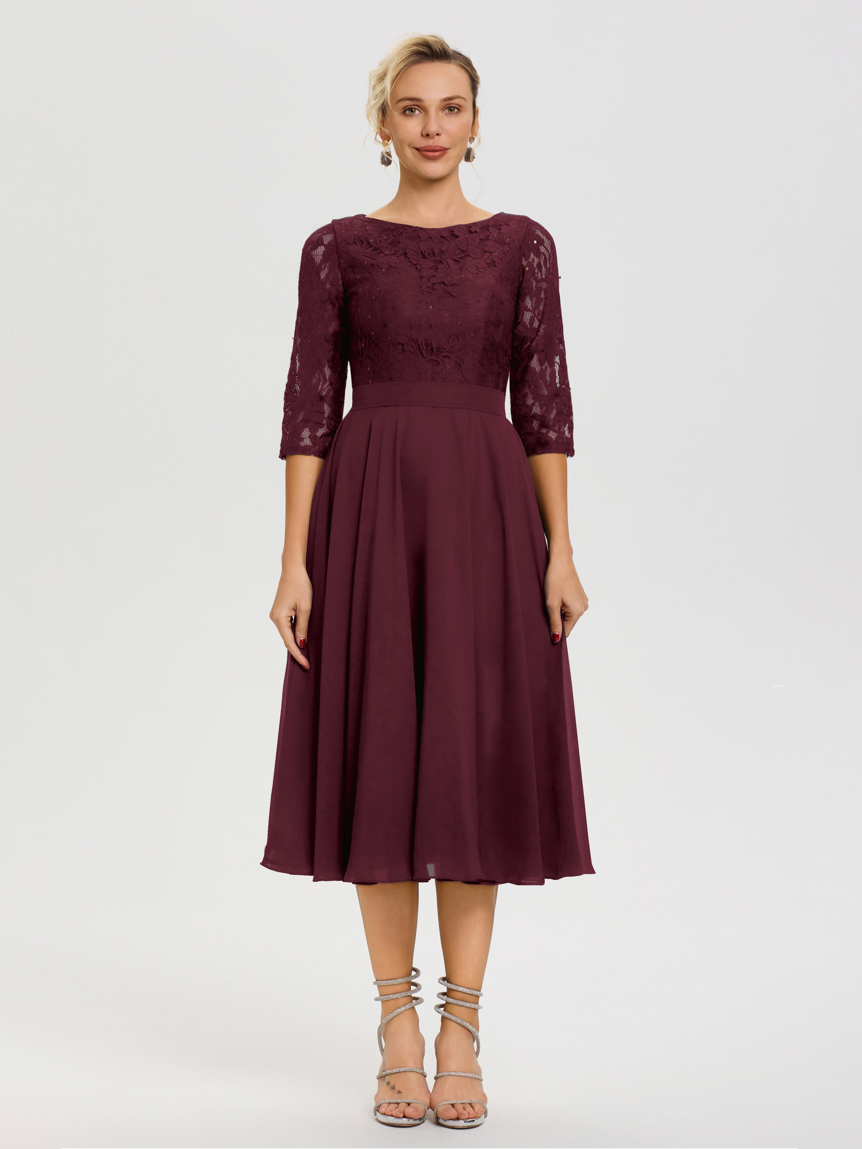 Tea Length Cabernet Mother Of The Bride Dresses A Line Lace Top Tea Length Chiffon Mother Of The Bride Dresses Tea Length Cabernet Mother Of The Bride Dresses A Line Lace Top Tea Length Chiffon Mother Of The Bride Dresses