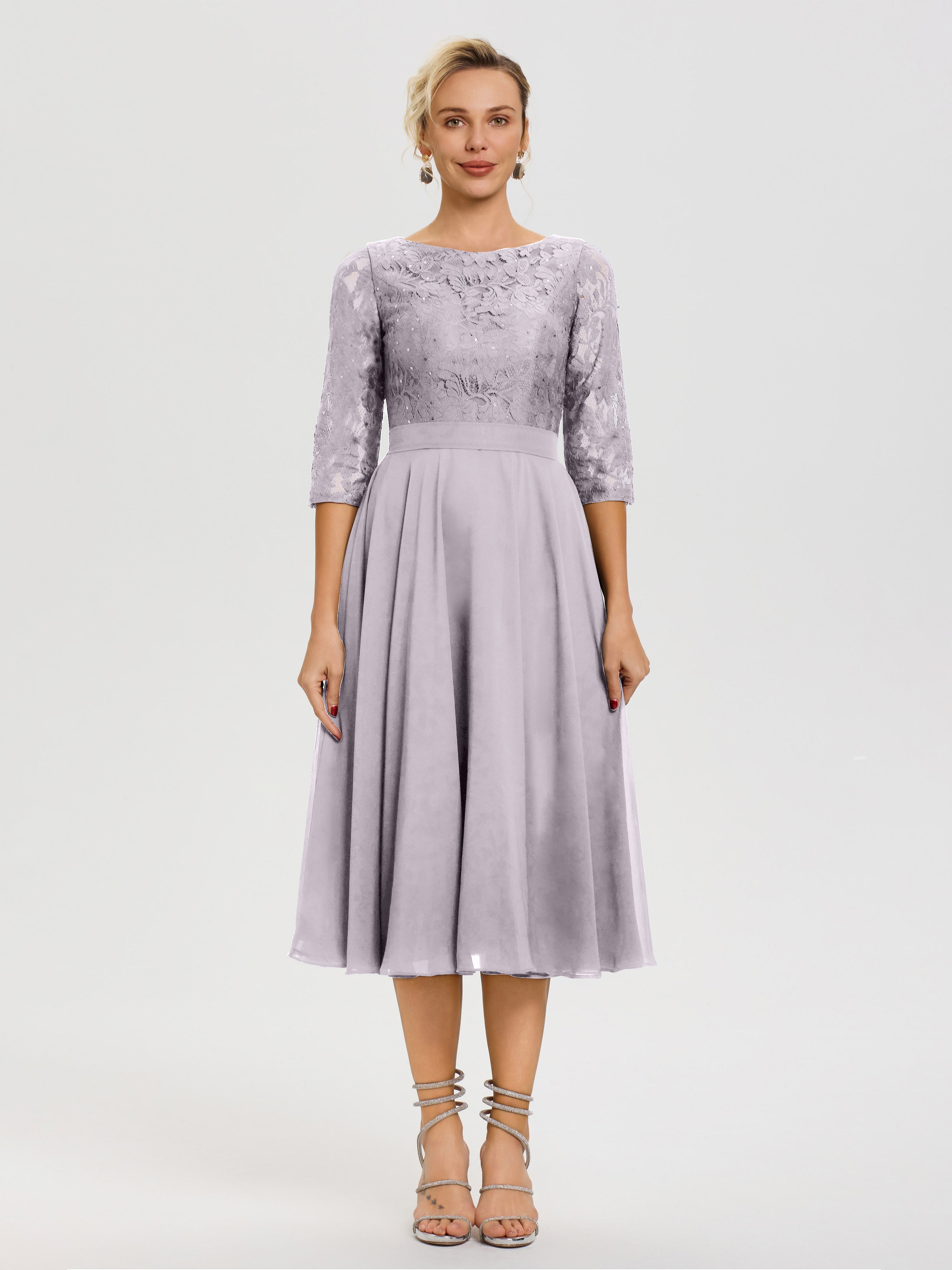 Dusk Mother Of The Bride Dress A Line Lace Top Tea Length Chiffon Mother Of The Bride Dresses Dusk Mother Of The Bride Dress A Line Lace Top Tea Length Chiffon Mother Of The Bride Dresses