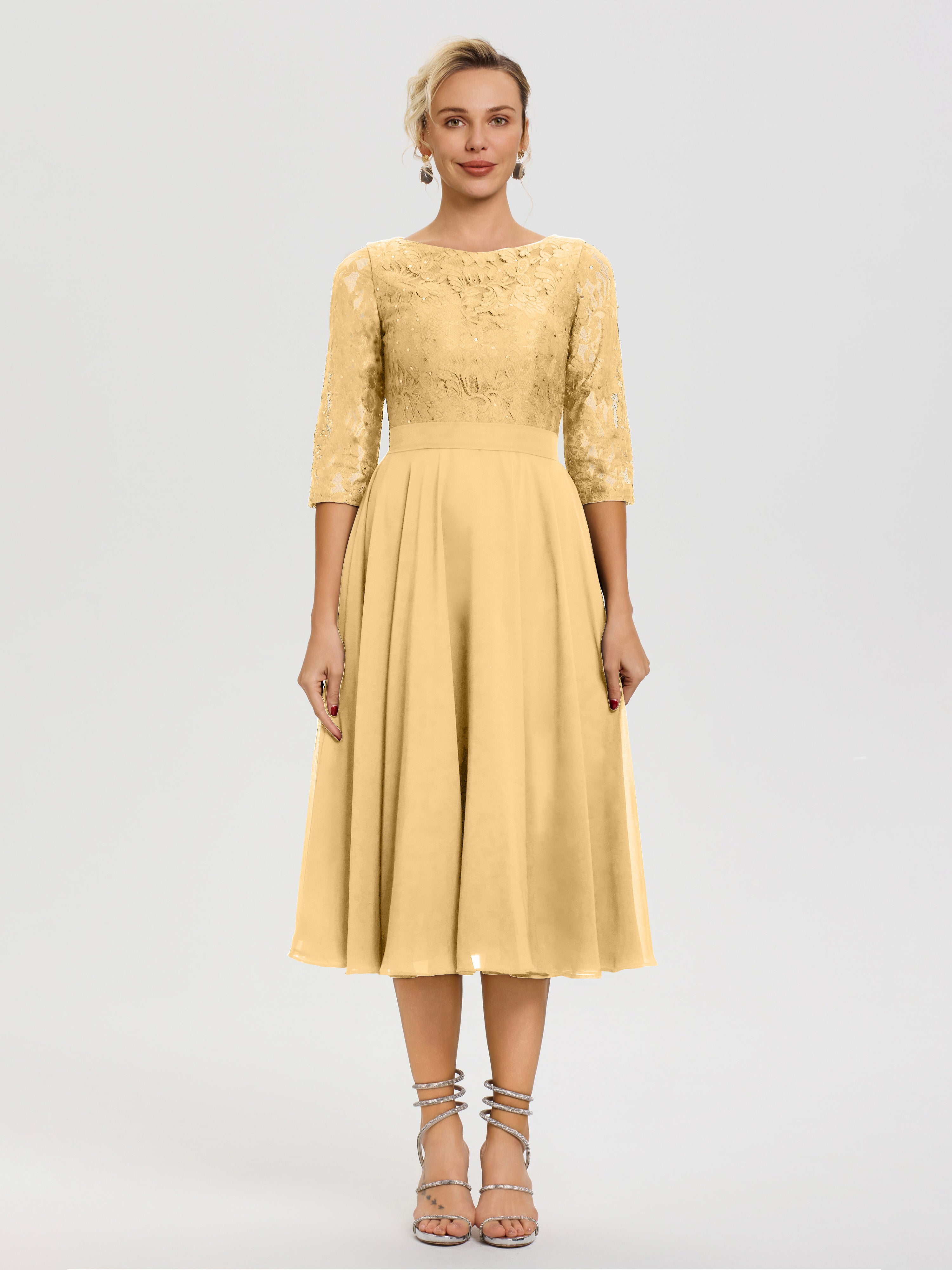 Mother Of The Bride Gold Dresses A Line Lace Top Tea Length Chiffon Mother Of The Bride Dresses Mother Of The Bride Gold Dresses A Line Lace Top Tea Length Chiffon Mother Of The Bride Dresses