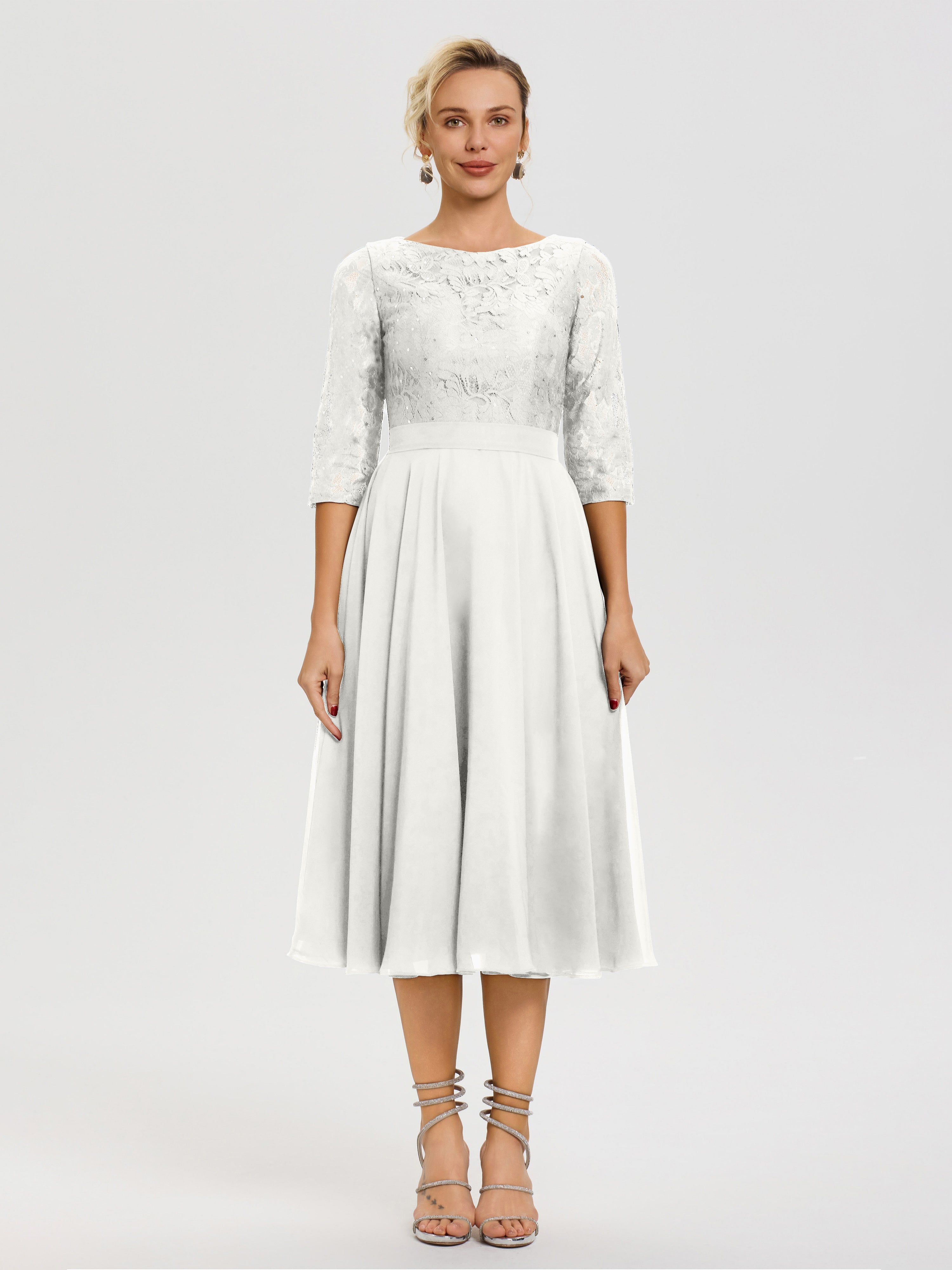 Ivory And Gold Mother Of The Bride Dresses A Line Lace Top Tea Length Chiffon Mother Of The Bride Dresses Ivory And Gold Mother Of The Bride Dresses A Line Lace Top Tea Length Chiffon Mother Of The Bride Dresses