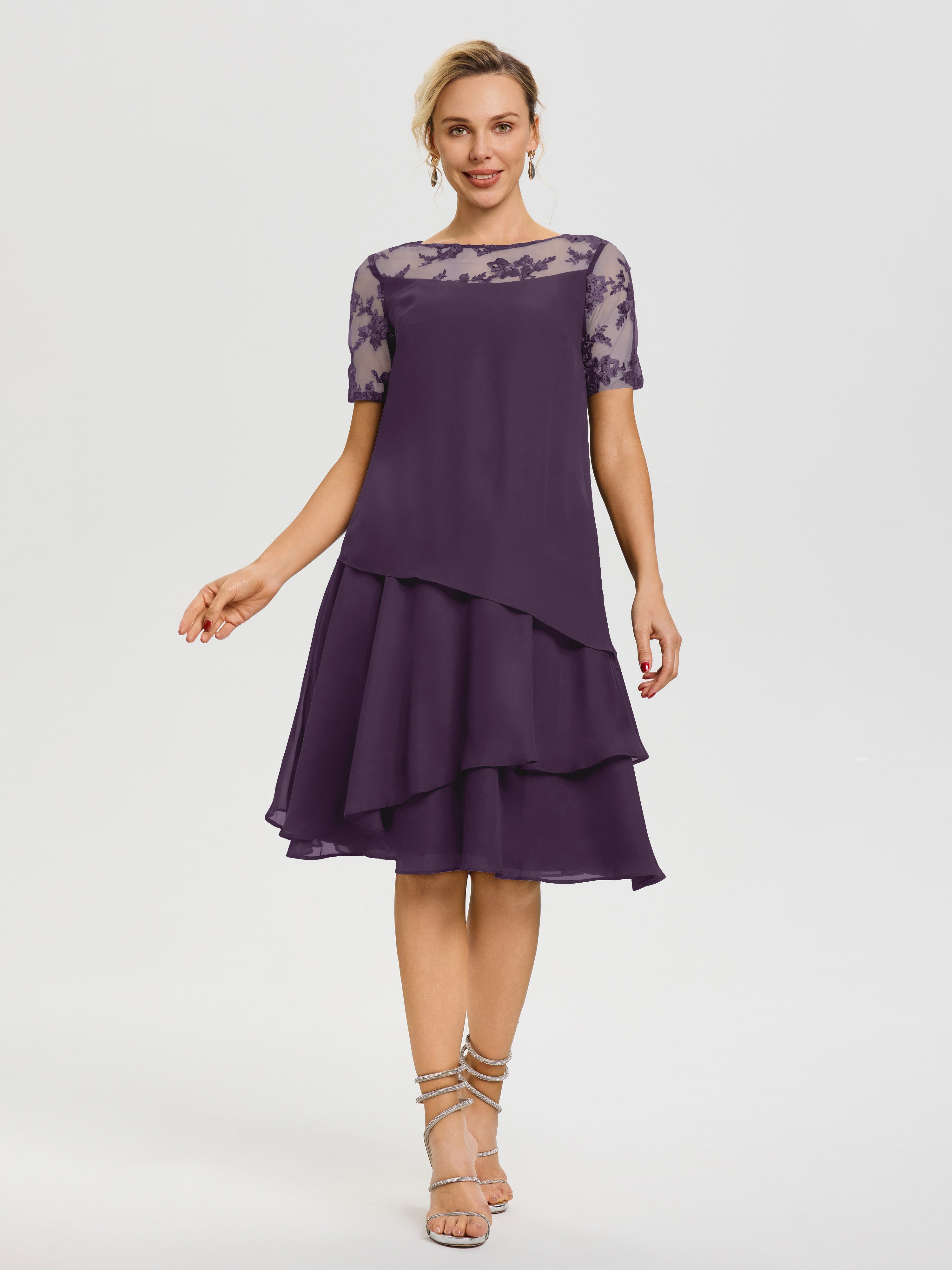 plum and grey dress Plum Mother Of The Bride Dresses