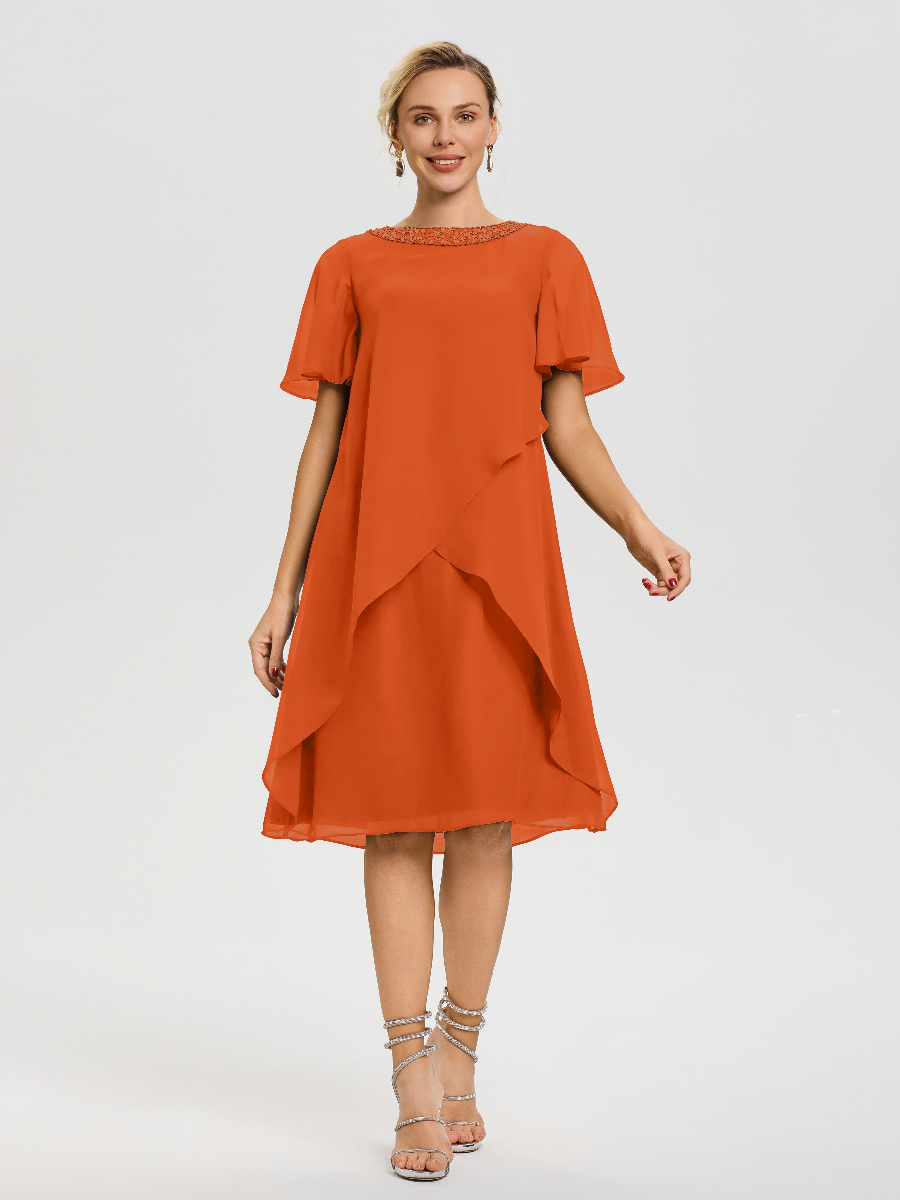 burnt orange dress short Burnt Orange Bridesmaid Dresses: Stunning Ideas + FAQs