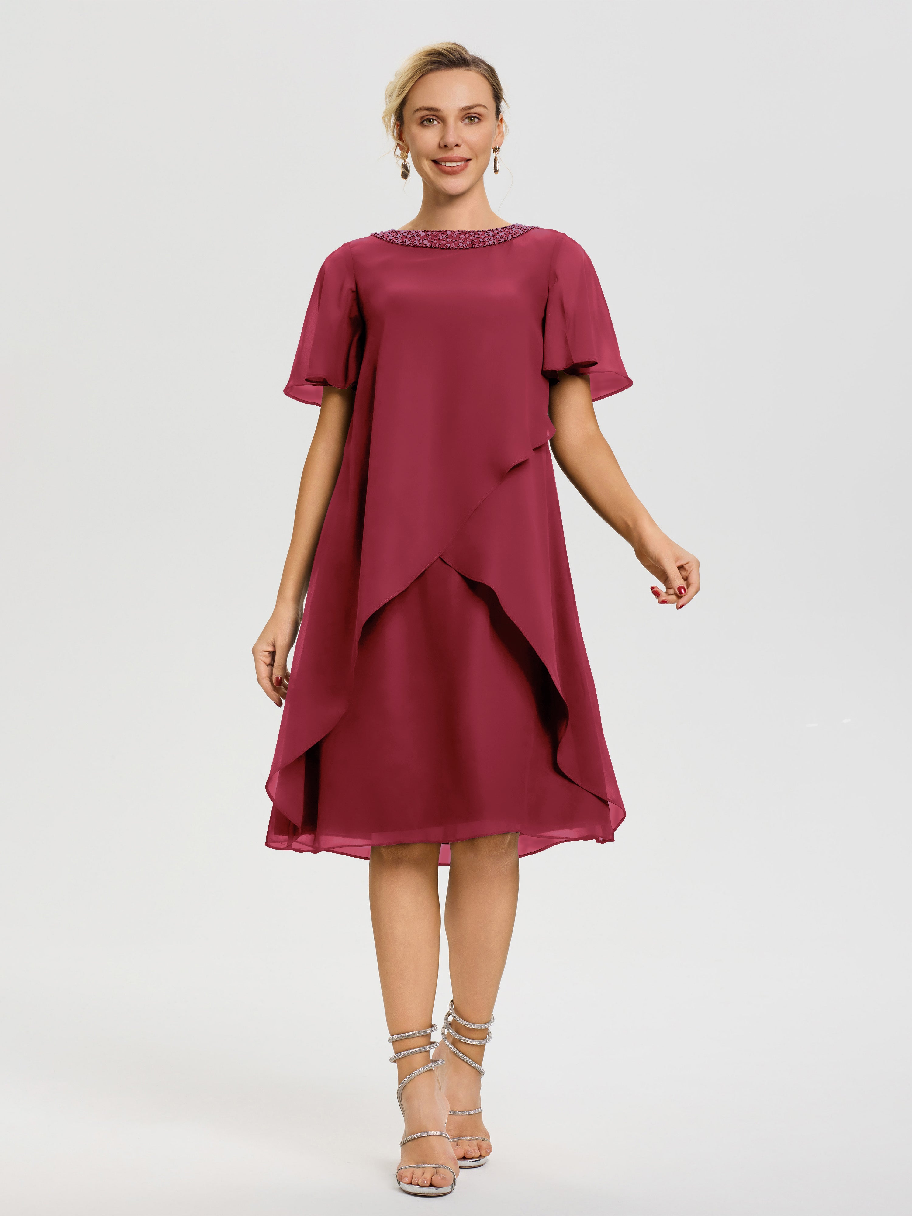 cinnamon red color dress Cinnamon Bridesmaid Dresses