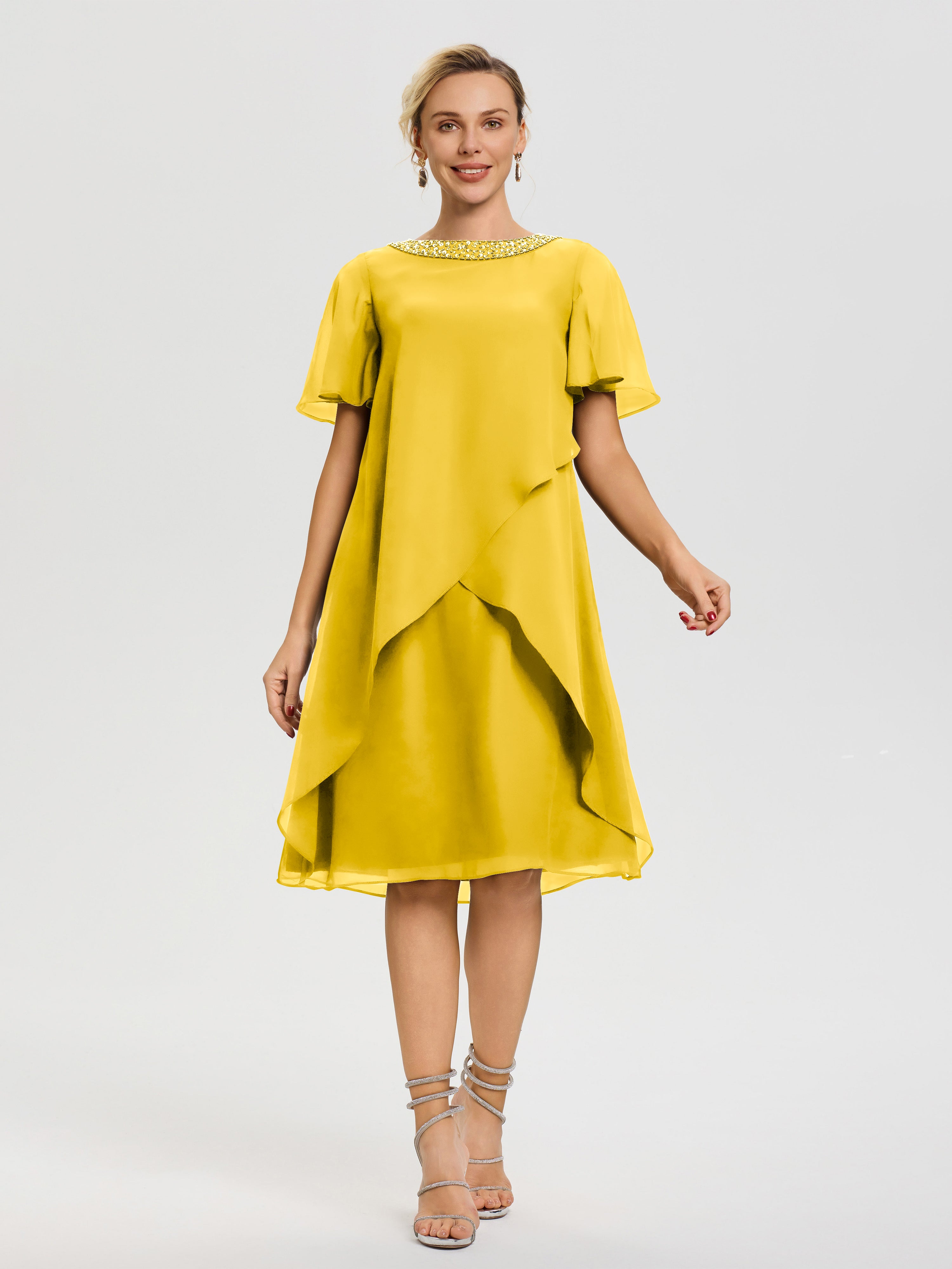 marigold cocktail dress Alina Pale Marigold Maxi Dress