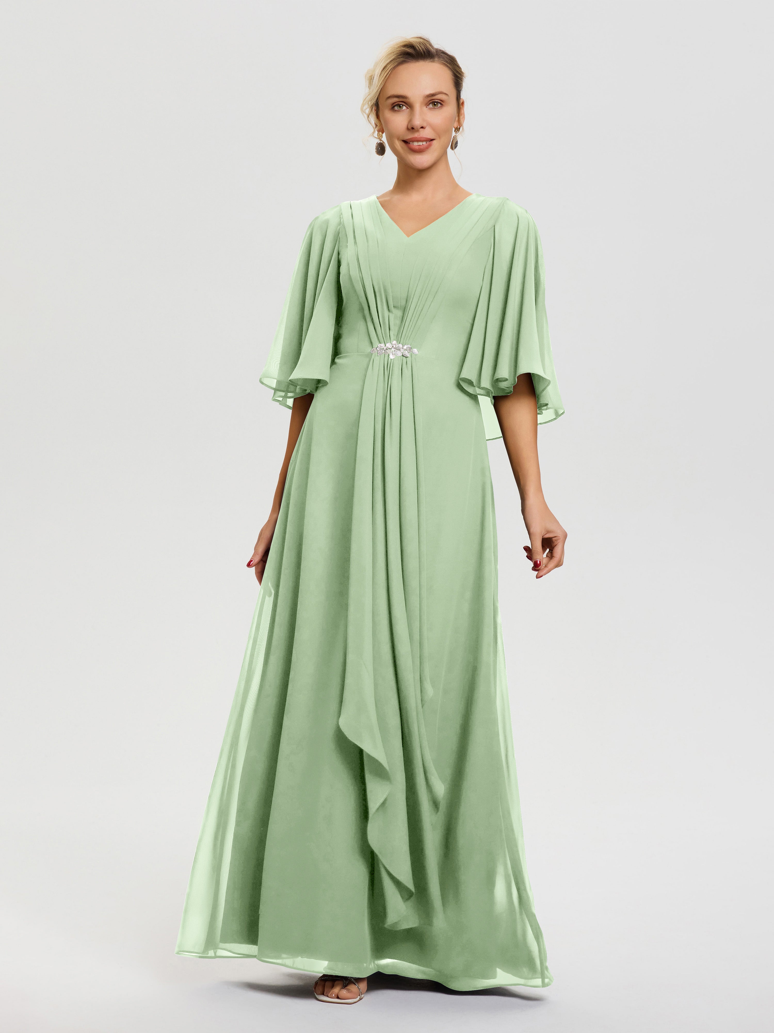 flowy sage dress Sample Sale