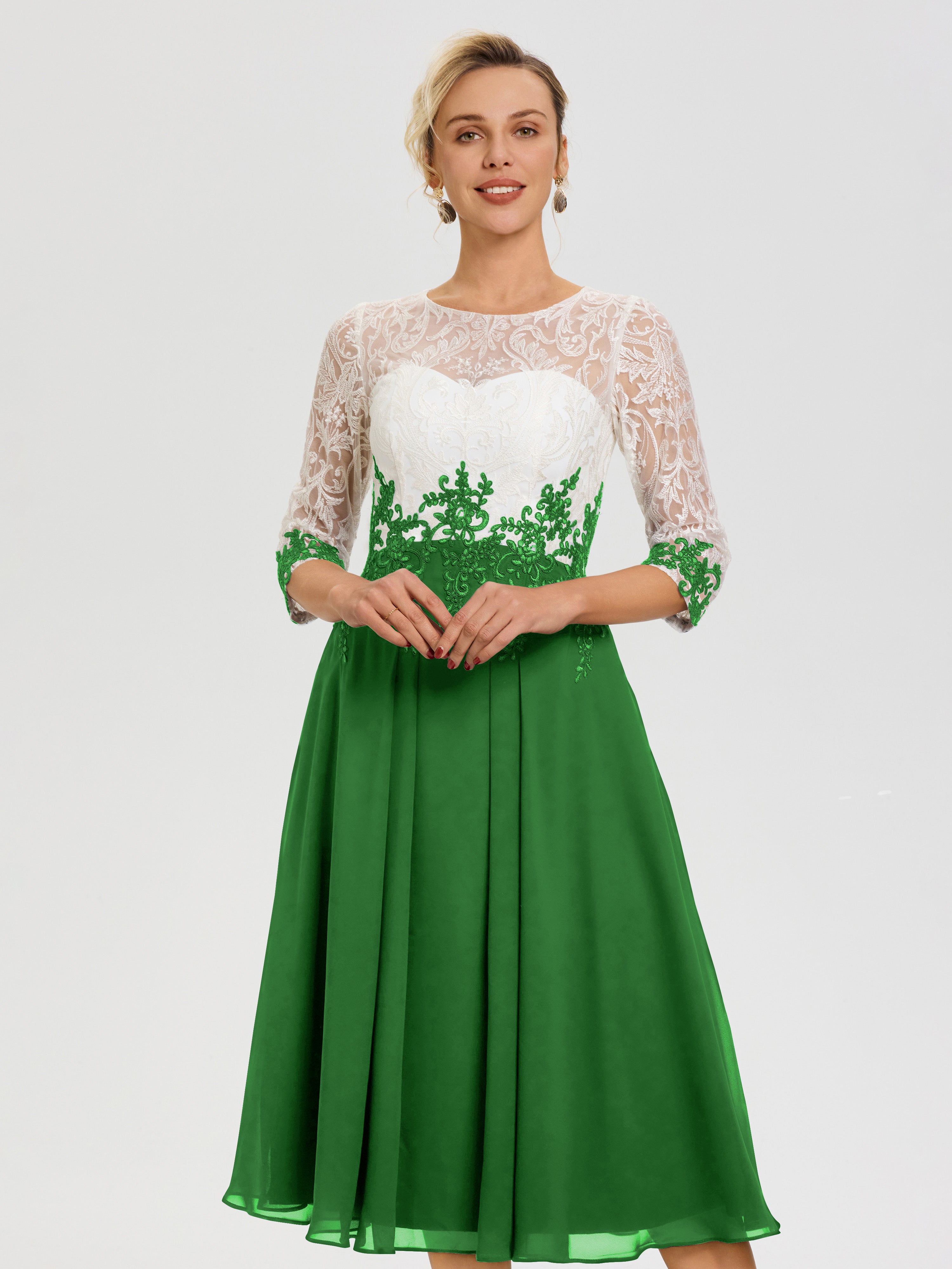 Green Mother Of The Bride Dress Illusion Sleeves Sweetheart Lace Appli Green Mother Of The Bride Dress Illusion Sleeves Sweetheart Lace Appli