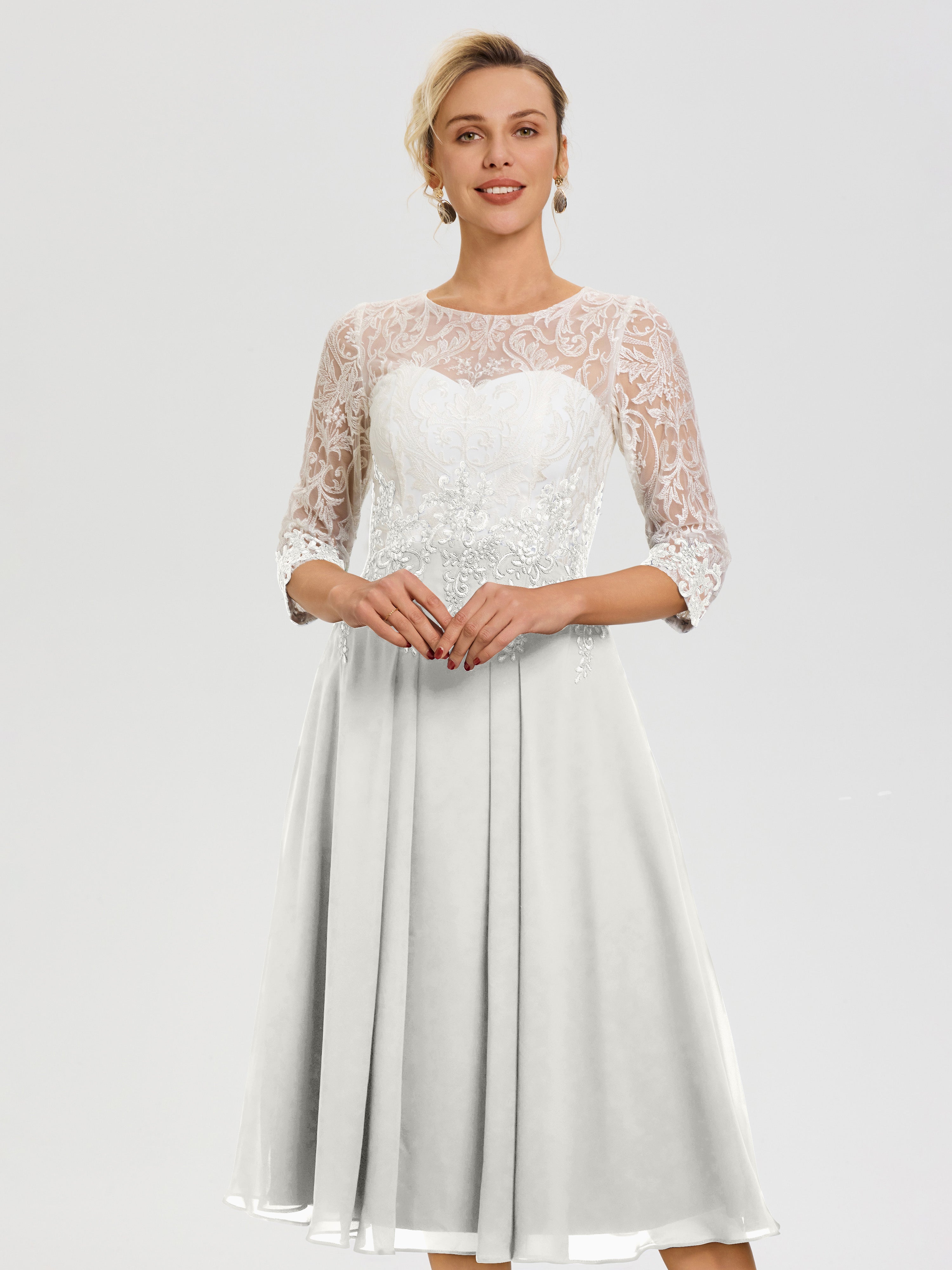 Ivory Mother Of The Bride Dress Illusion Sleeves Sweetheart Lace Appli Ivory Mother Of The Bride Dress Illusion Sleeves Sweetheart Lace Appli