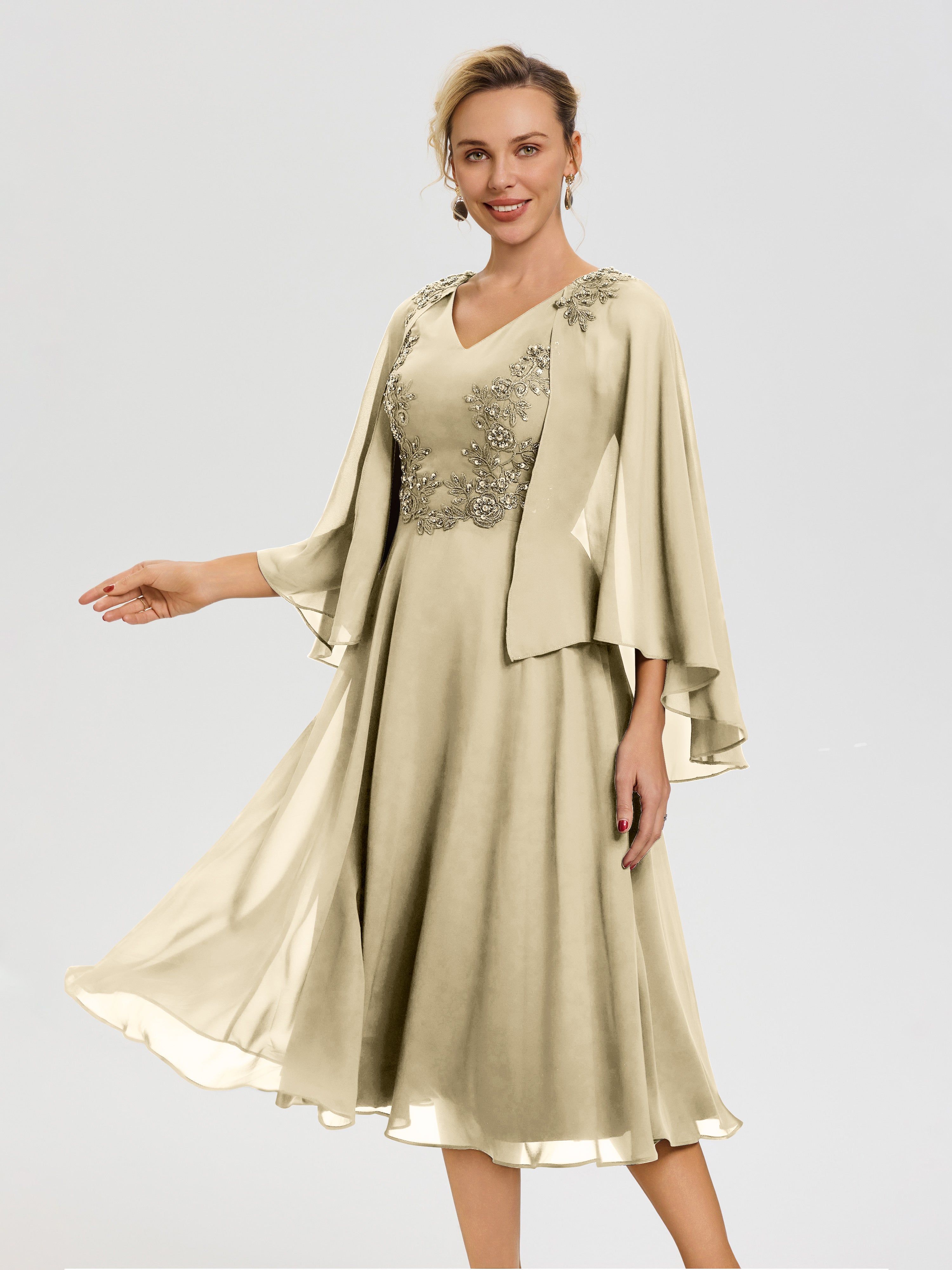 champagne mother of the bride dress tea length Amazon.com: Champagne Mother of The Bride Dresses Tea Length Dress for Women Formal Dresses for Women Wedding Guest (US, Numeric, 2, Regular, Regular, Champagne) : Clothing, Shoes & Jewelry