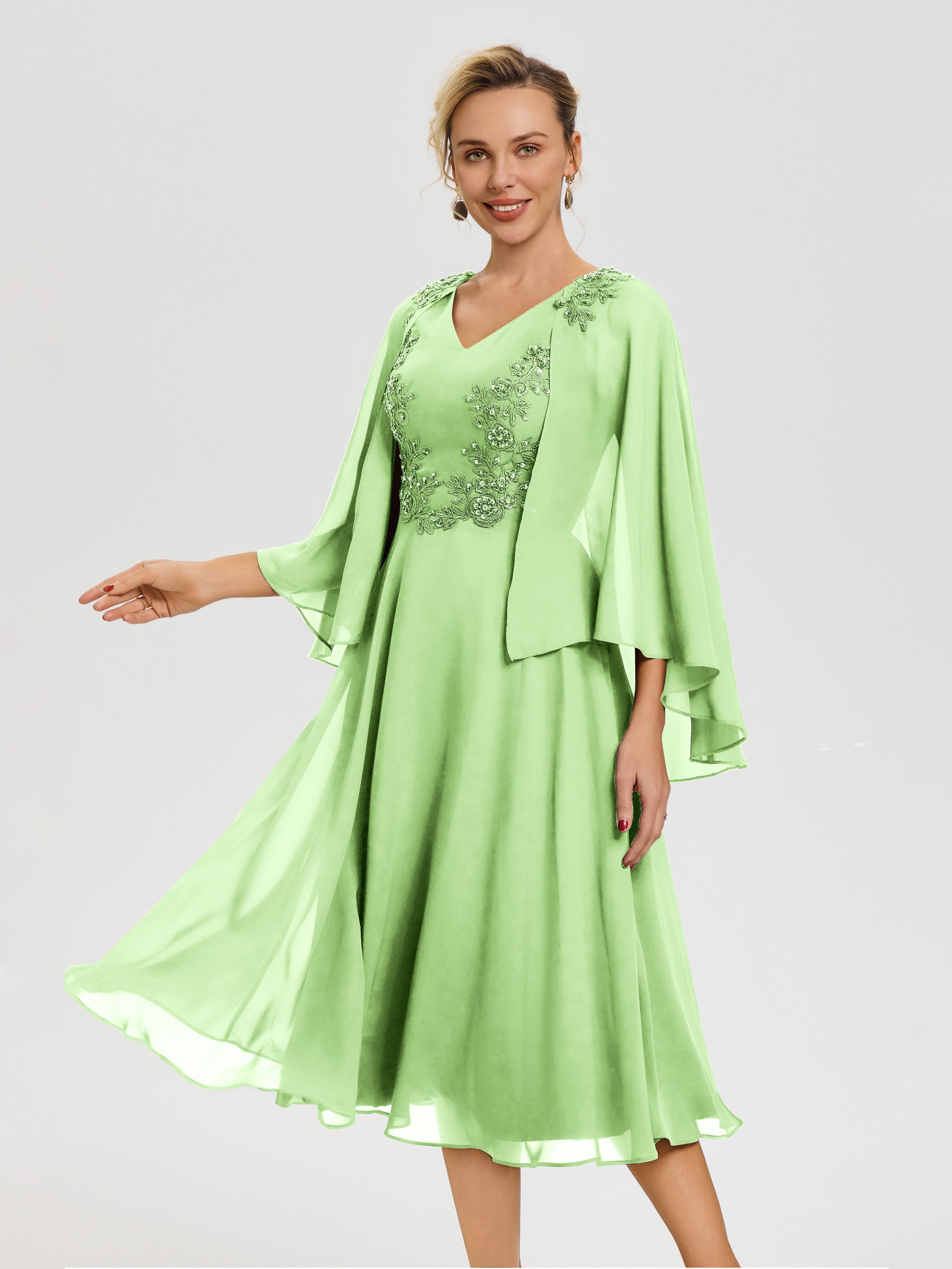 tea length sage green mother of the bride dresses Dusty Sage & Sage Green Mother of the Bride DressesAzazie