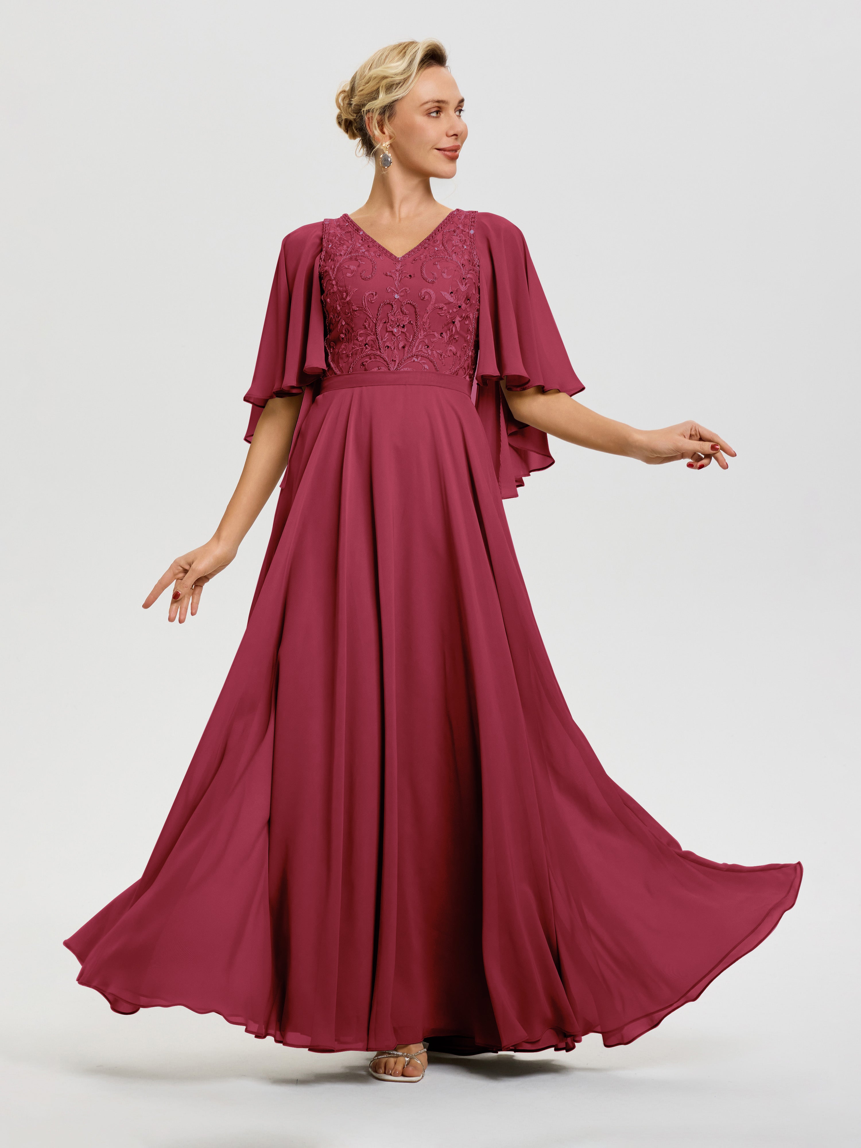 cinnamon red dress KissProm