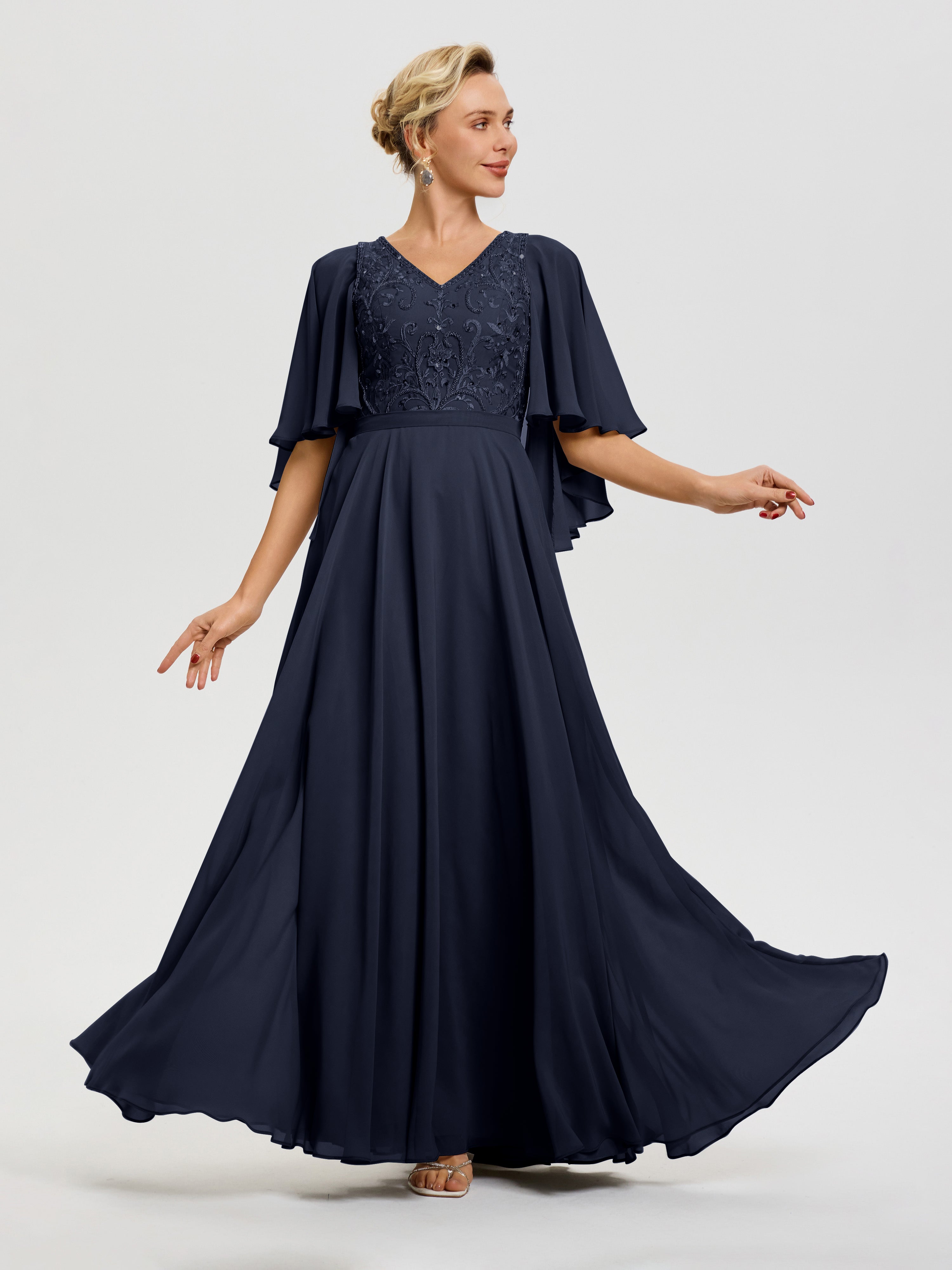 navy blue mob dresses Navy Mother of the Bride and Groom Dresses