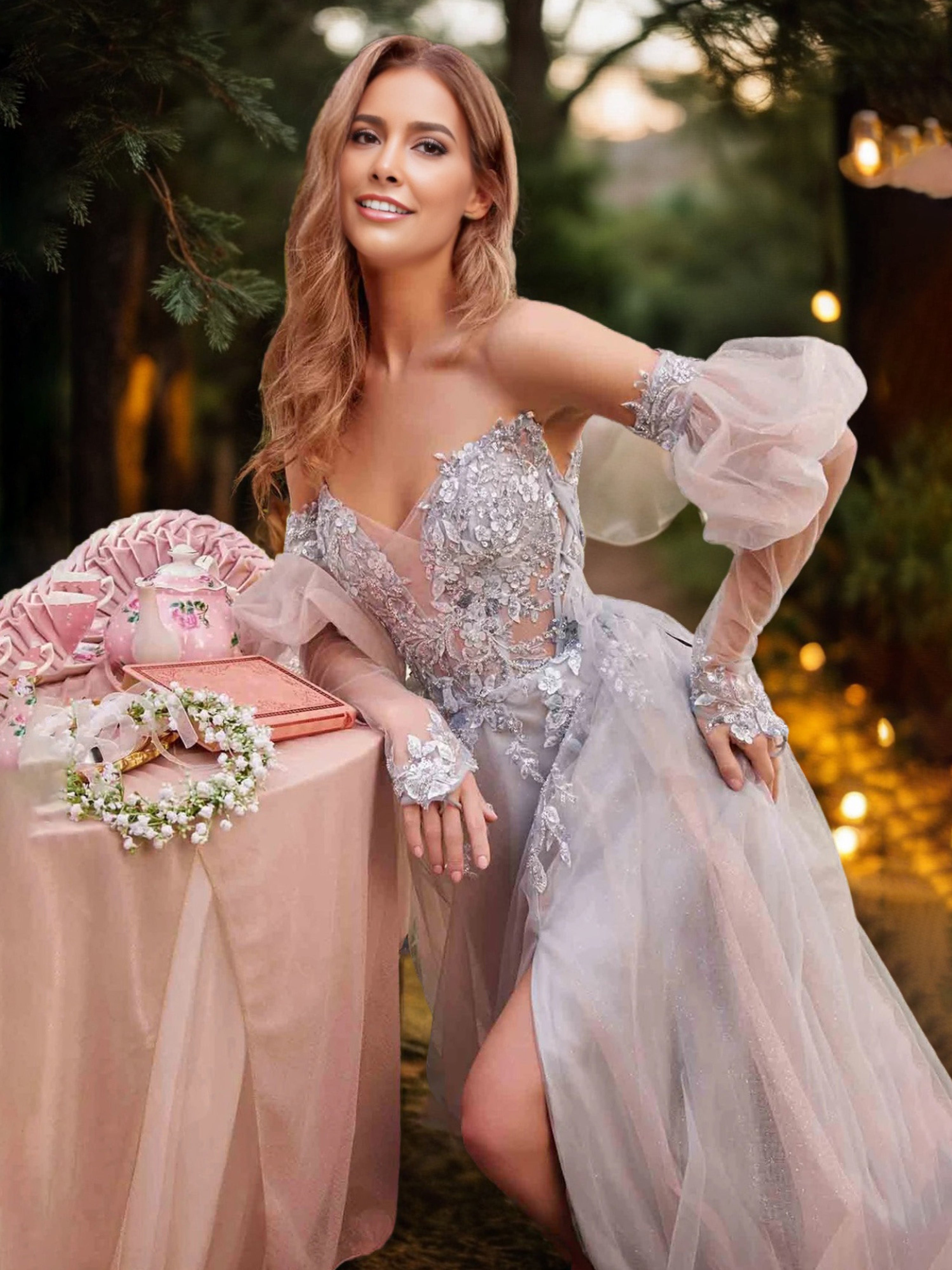 Silver Formal Dresses A Line Lace Appliques Shiny Tulle Formal Dress W Silver Formal Dresses A Line Lace Appliques Shiny Tulle Formal Dress W