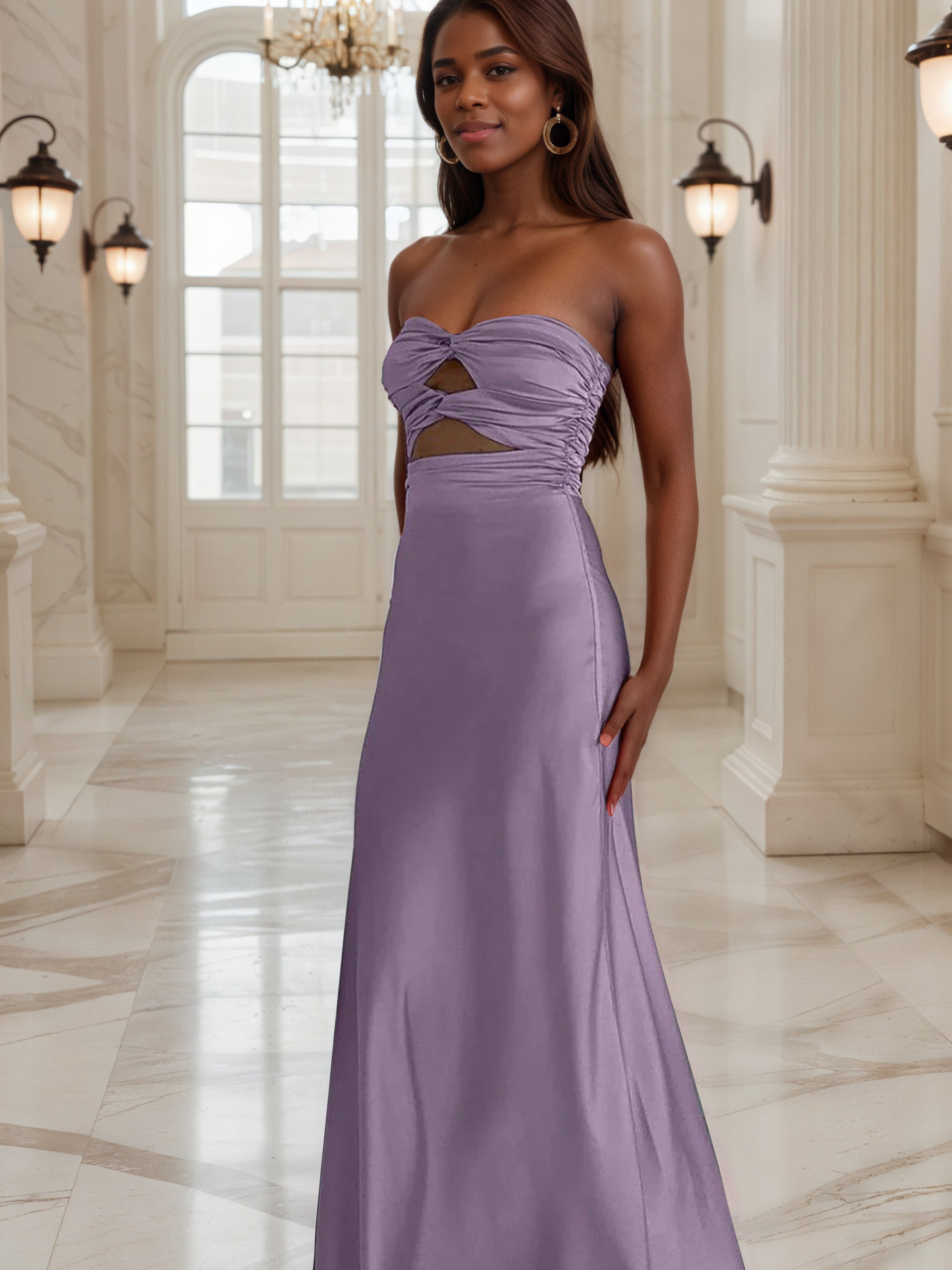 Wisteria Formal Dresses Sheath Sweetheart Keyhole Long Formal Dress Wisteria Formal Dresses Sheath Sweetheart Keyhole Long Formal Dress