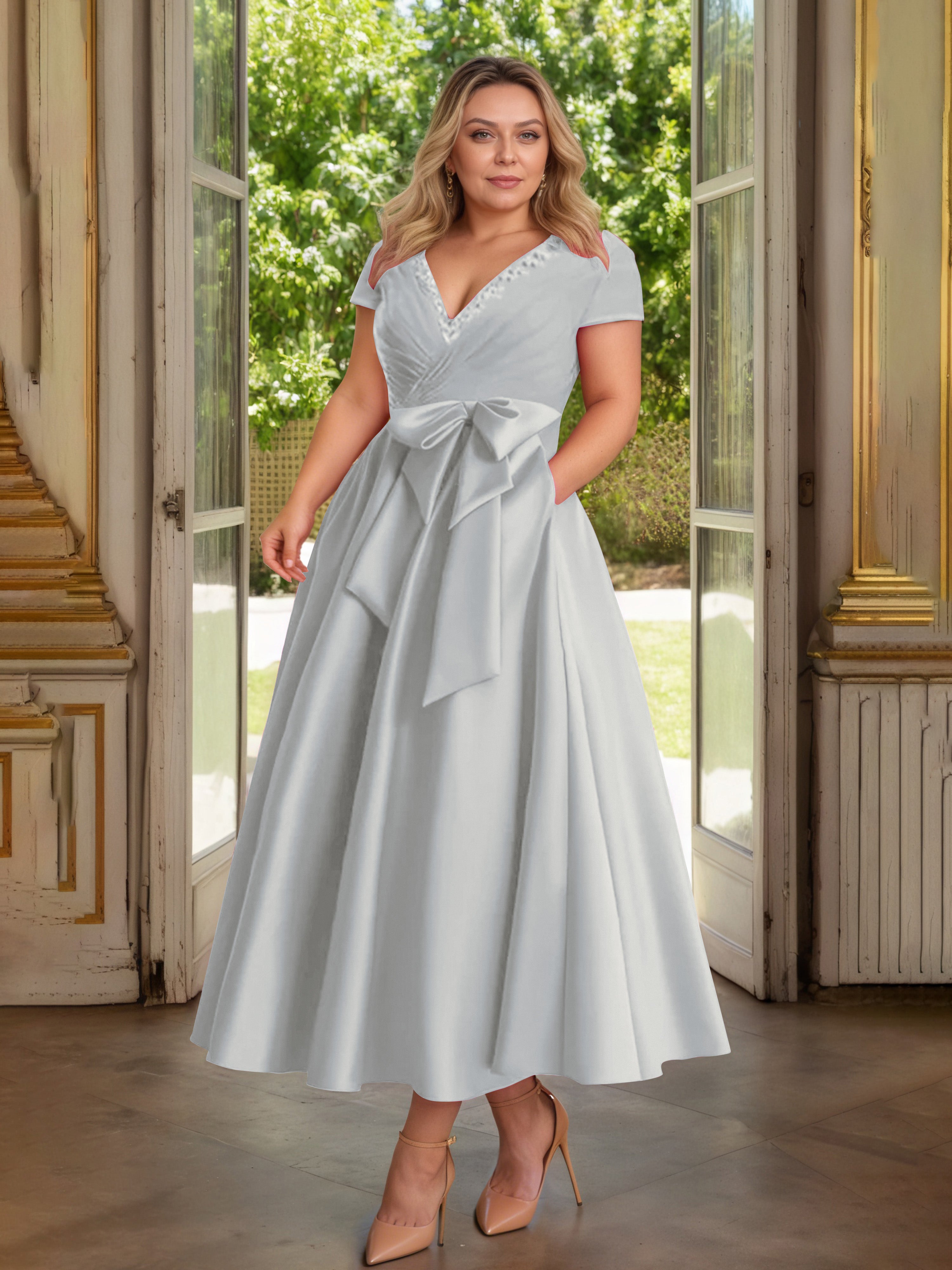 silver plus size a-line dress New Arrivals Wholesale Evening Dresses for Party Plus Size Mermaid Sequin