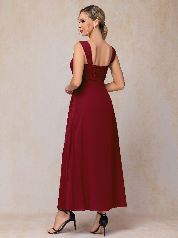 2 Pieces Ankle Length Chiffon Mother Of The Groom Dress