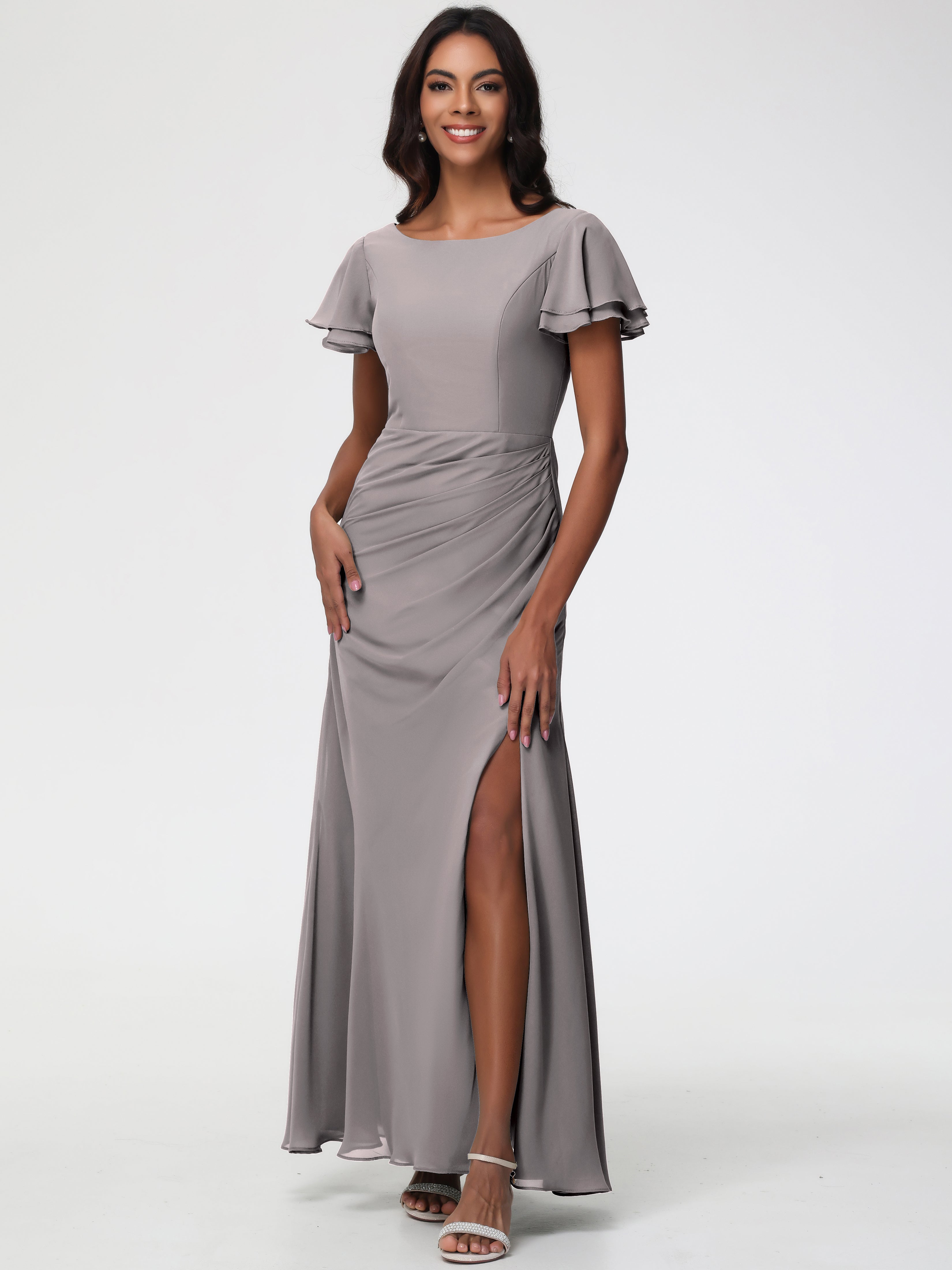 bridesmaids with long and short dresses Short Bridesmaid Dresses for Warm-Weather Weddings