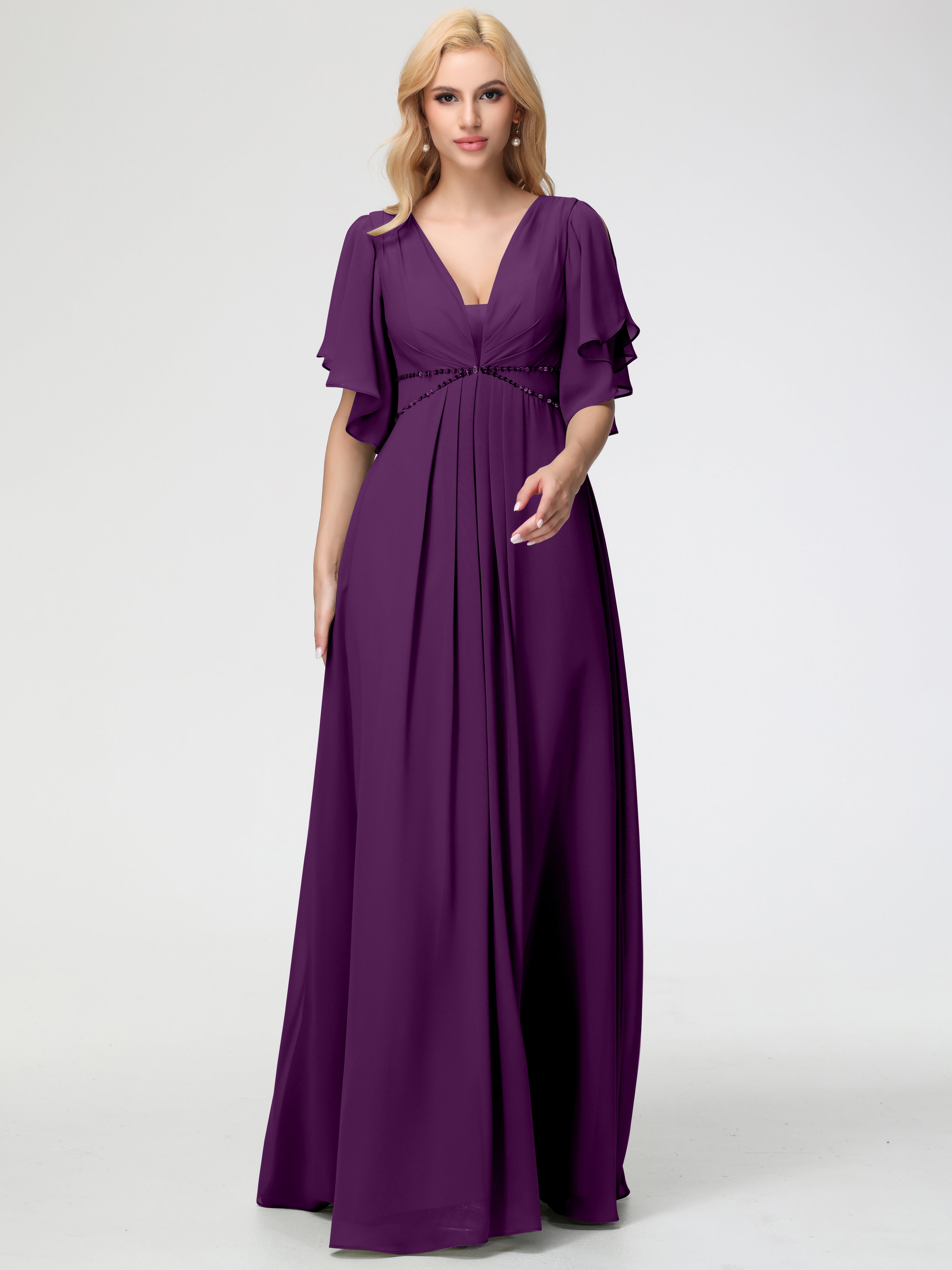 bridesmaid dresses empire line Ever-Pretty Satin Waist Maxi Budget Dress with Pockets Featuring a variety of styles in lush green hues Hannah Empire Dress | Azazie