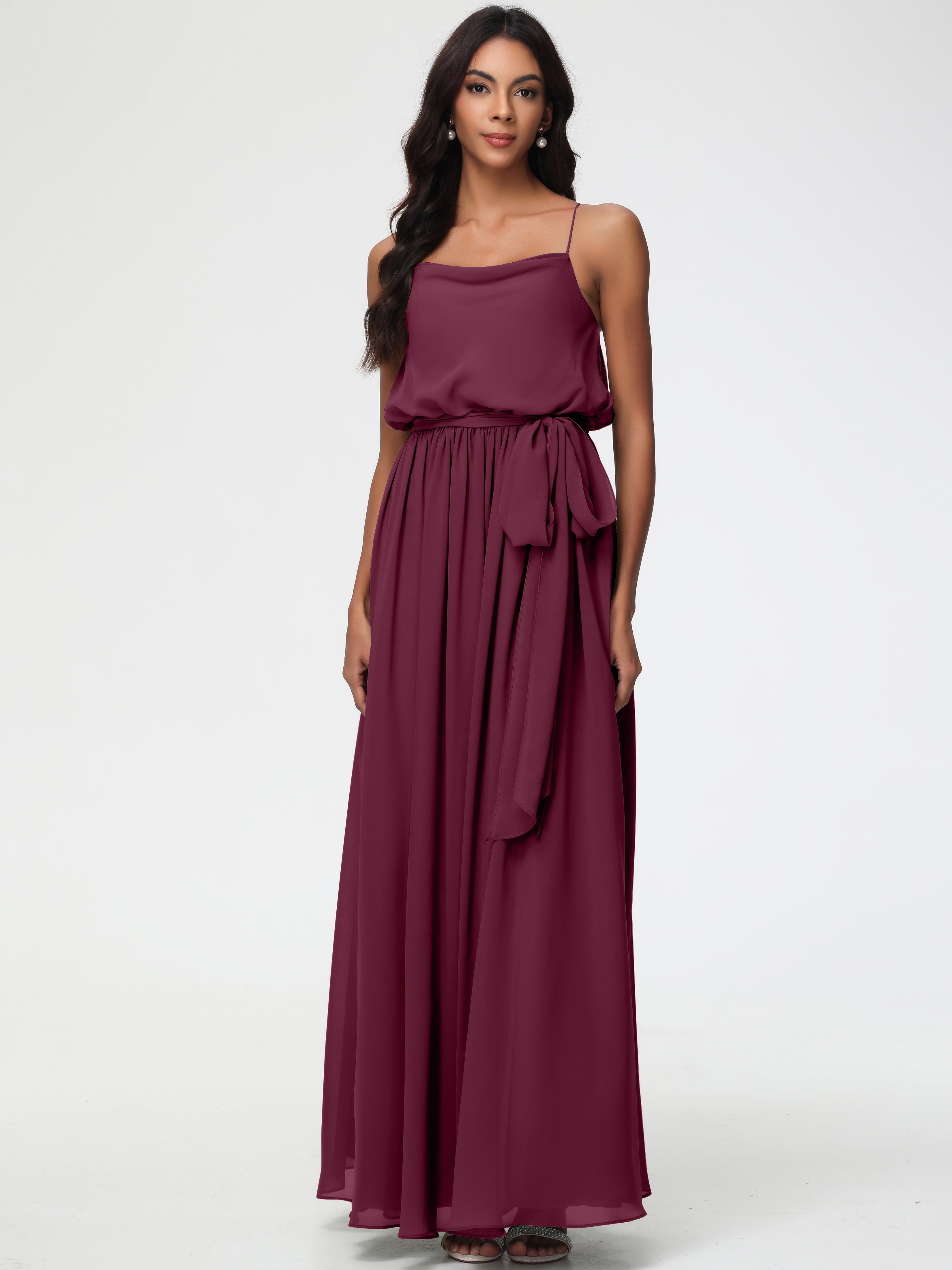 mulberry colour bridesmaid dresses Azazie Brooke