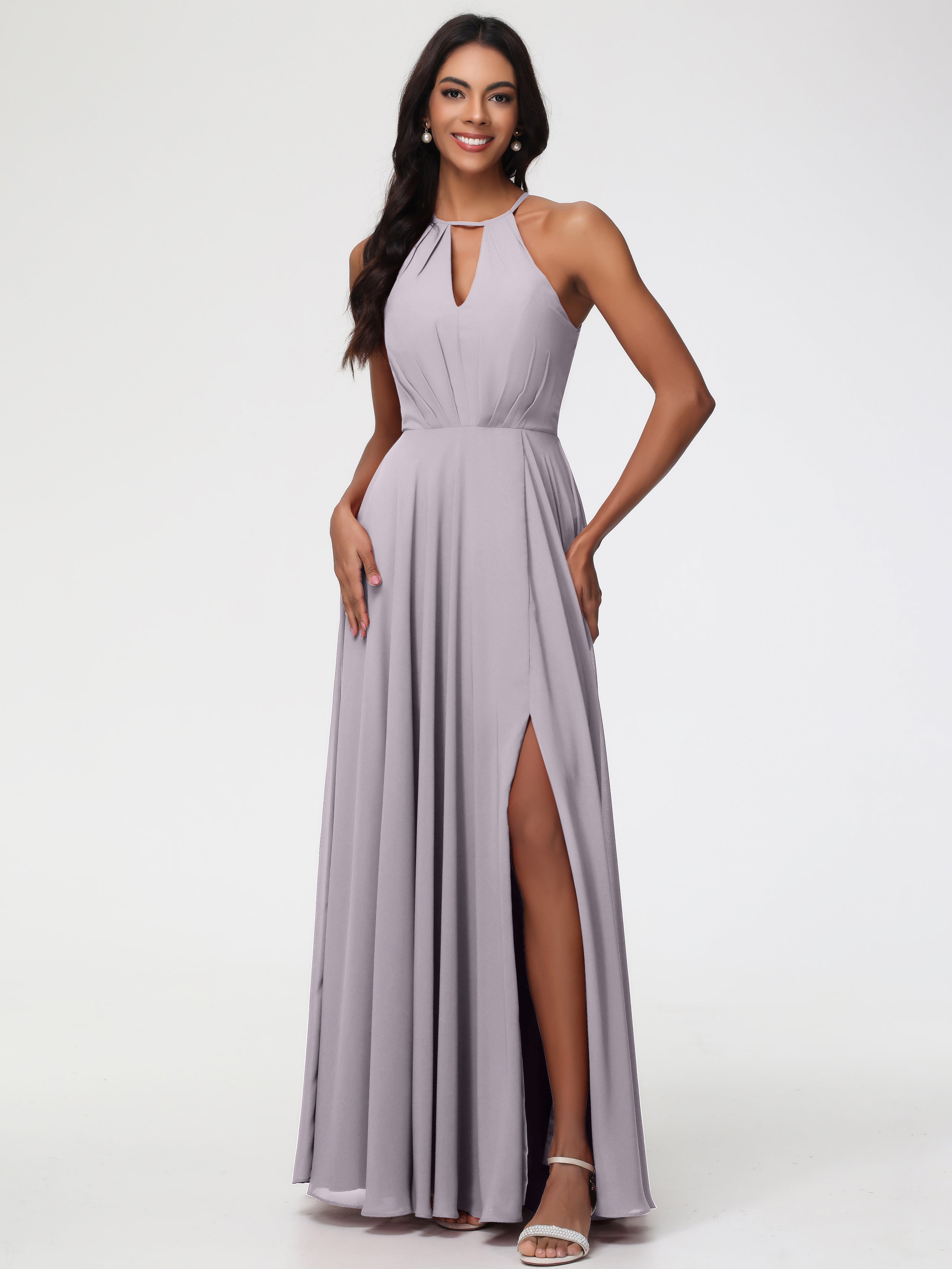 dusk color bridesmaid dresses Grace Loves Lace Classic Slip Dusk