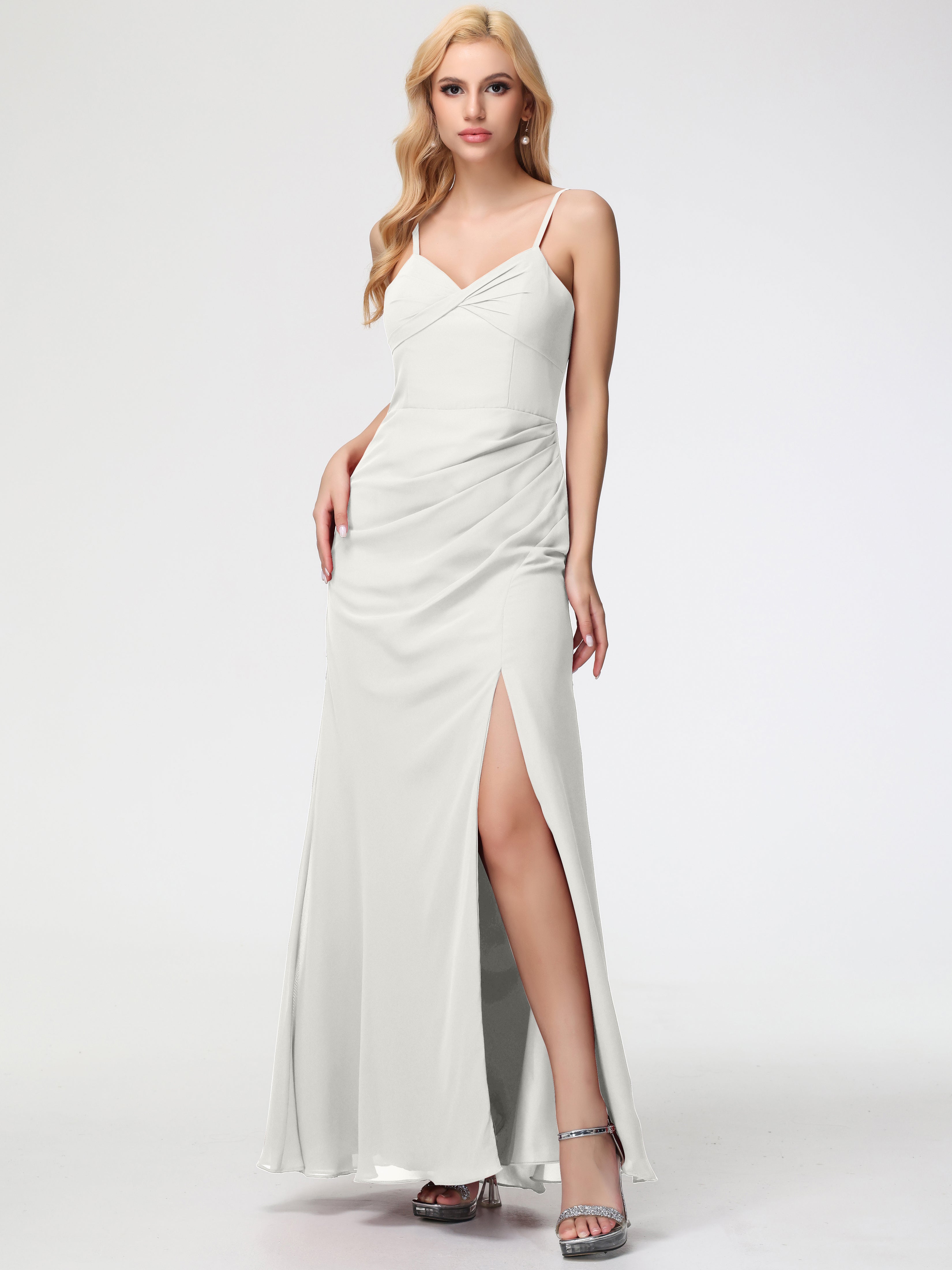 ivory dress with silver shoes EVE, Crafted from lustrous ivory satin with a silver trim, these stylish bridal shoes have an almond-shaped toe, a sweetheart neckline, a closed back with curved strap detail, a delicate ankle strap