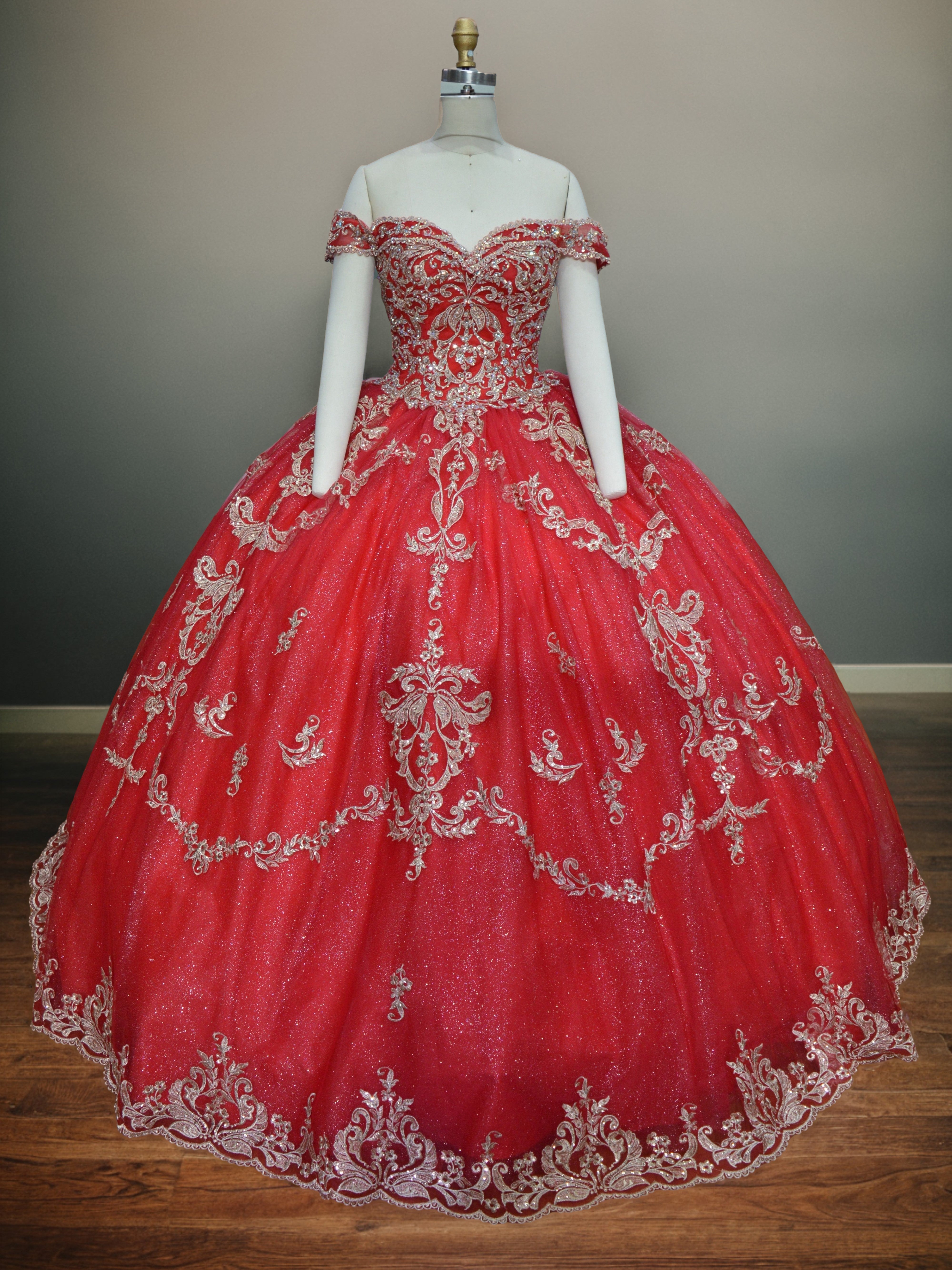 Off the Shoulder Beaded Ball Gown Lace Appliques Quinceanera Dress Off the Shoulder Beaded Ball Gown Lace Appliques Quinceanera Dress