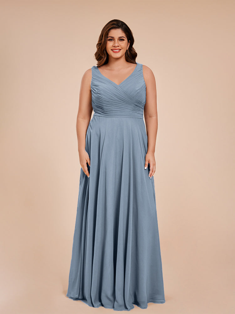 Under $100: V Neck Bridesmaid Dresses with Bowknot